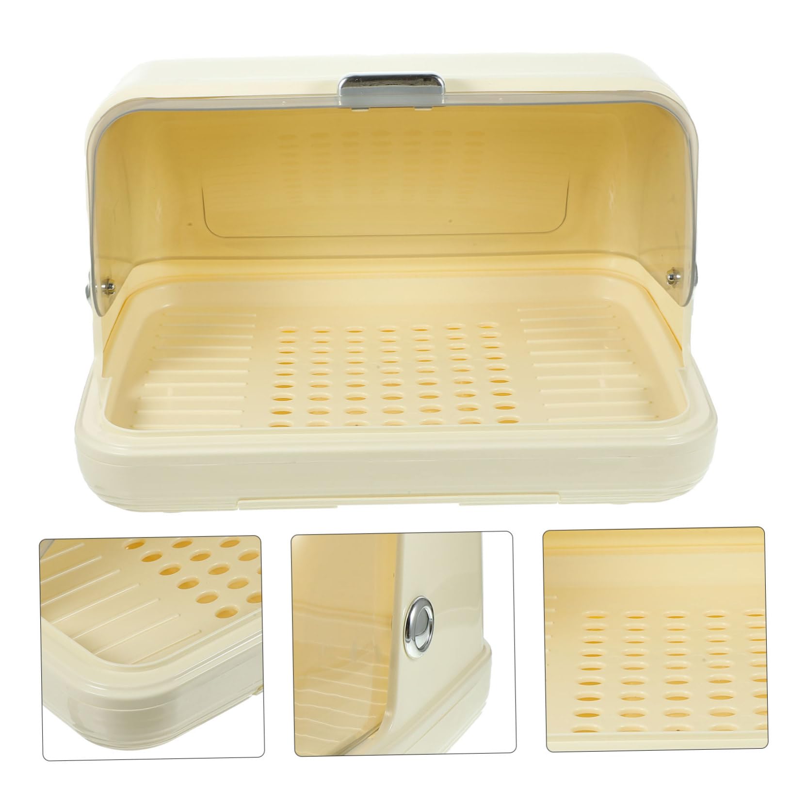Alipis Plateau De Séchage Multi-Usage pour Bouteilles De Organisateur De Tasses Et Égouttoir à Vaisselle Rangement Pratique Durable avec Couvercle Moyen