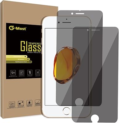 G-Most Privacy Screen Protector Compatible with iPhone 8 iPhone 7, [2-Pack] 2.5D Anti-Spy HD Tempered Glass Screen Cover Shiled Compatible with Apple iPhone 8/7 (4.7inch)