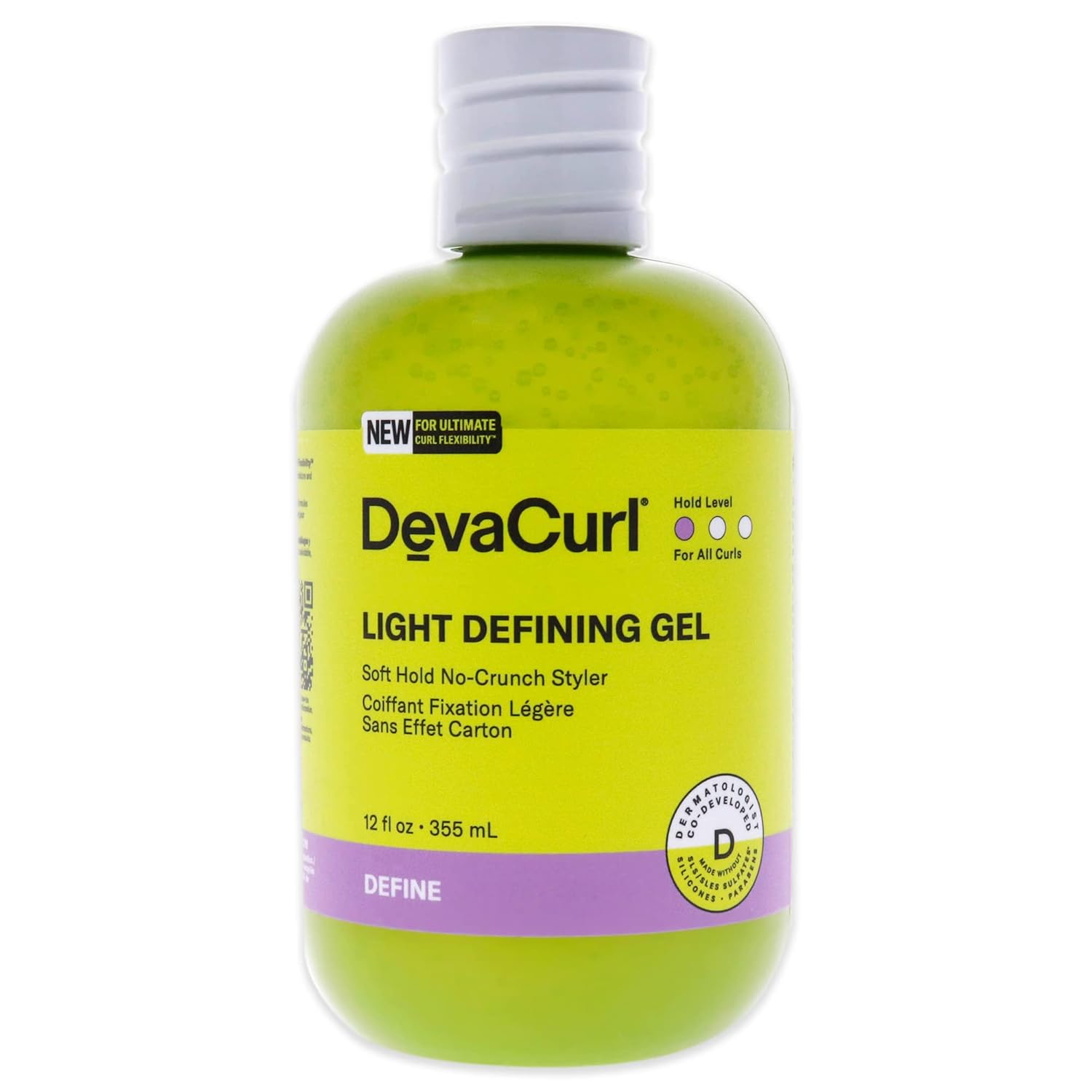 DevaCurl Light Defining Gel Soft Hold No-Crunch Styler, Bright Breeze, 12 fl. oz. : Beauty & Personal Care