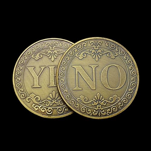 Aomcisi Toma de decisiones Flipping Coin Sí No Challenge Coin Medallion
