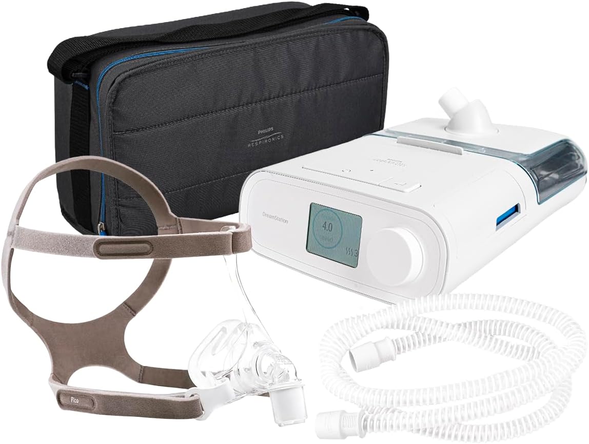 Philips DreamStation Automatic CPAP Machine with Humidifier, Nasal Mask, Hose, and Carrying Case