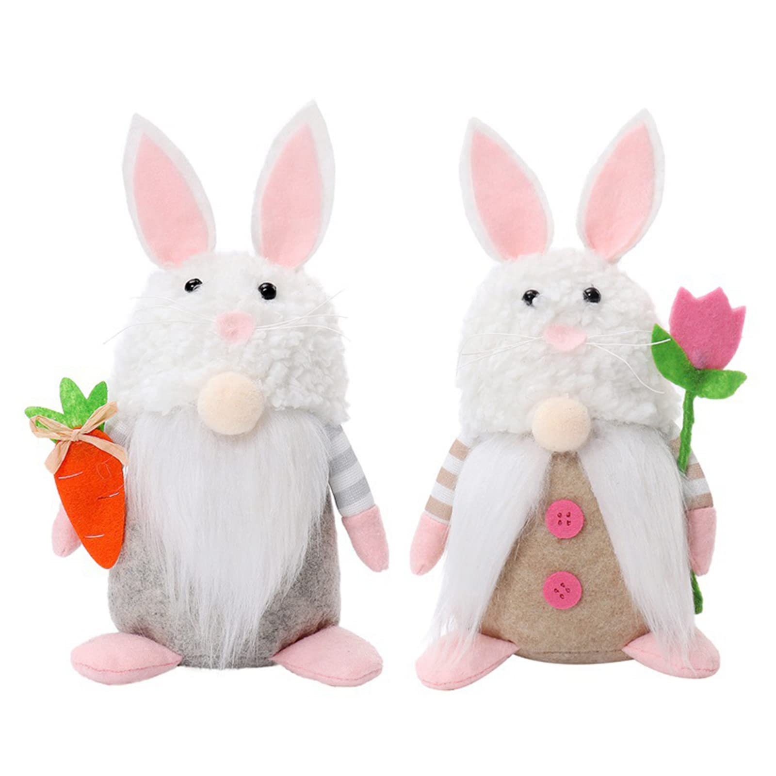 Luckxing Piccole figurine di gnomi, decorazioni per gnomi | Decorazioni primaverili per gnomi coccinella - Figurine di gnomi Decorazione del vassoio a più livelli, decorazione del giardino esterno