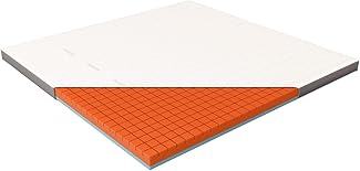 Genius eazzzy Premium Cube Topper – 200 x 200 cm, Höhe 9 cm, ergonomischer Matratzentopper, 2 in 1 Wende-Topper mit Fester & weicher Seite, Atmungsaktiver Mesh-Bezug, Eckschlaufen