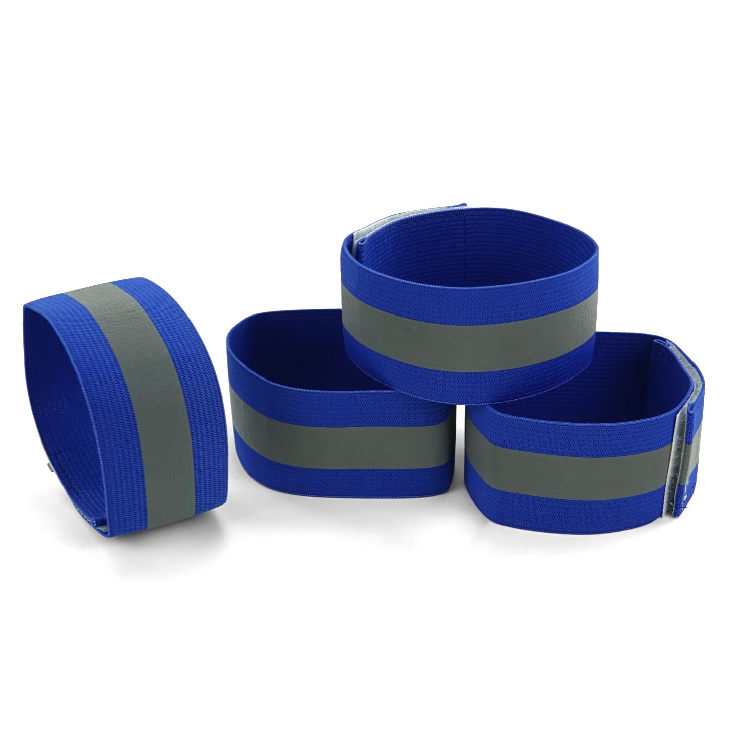BOROLA 4 Pack Reflective Armbands, Wristbands, Arm Wrist, Ankle Bands, Leg Straps for Running, Jogging, Cycling, Hiking, Walking, Bike Riding(Blue) (B086GHKM6S) Amazon Price History, Amazon Price Tracker