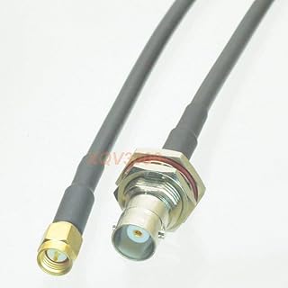RG316 60cm RF Pigtail BNC Female Jack pin Bulkhead to SMA Male Straight Cable Quick USA Shipping