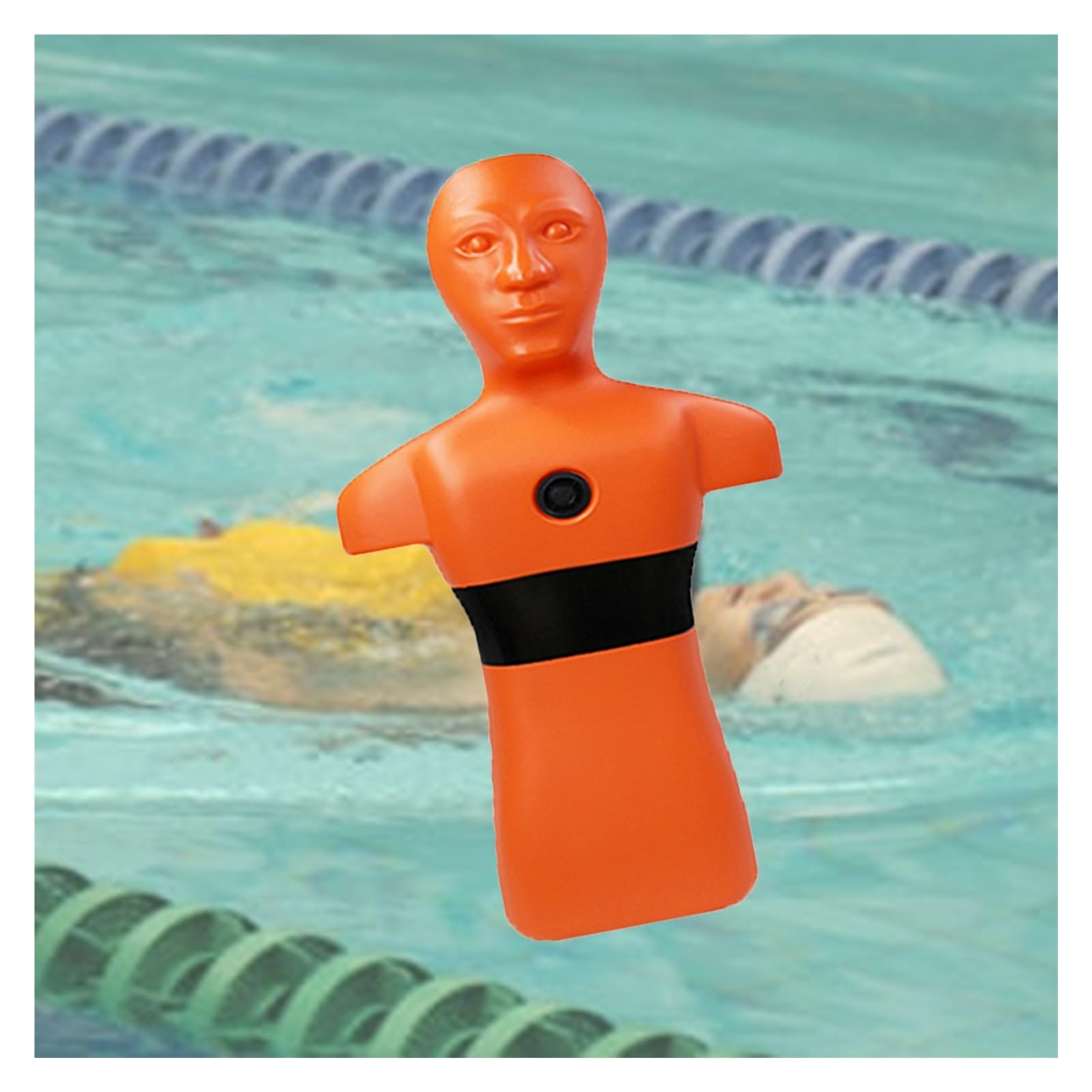 Chupete de entrenamiento de rescate acuático con contrapeso, capacidad de llenado de 50 kg para ejercicios de incendio y seguridad en la piscina
