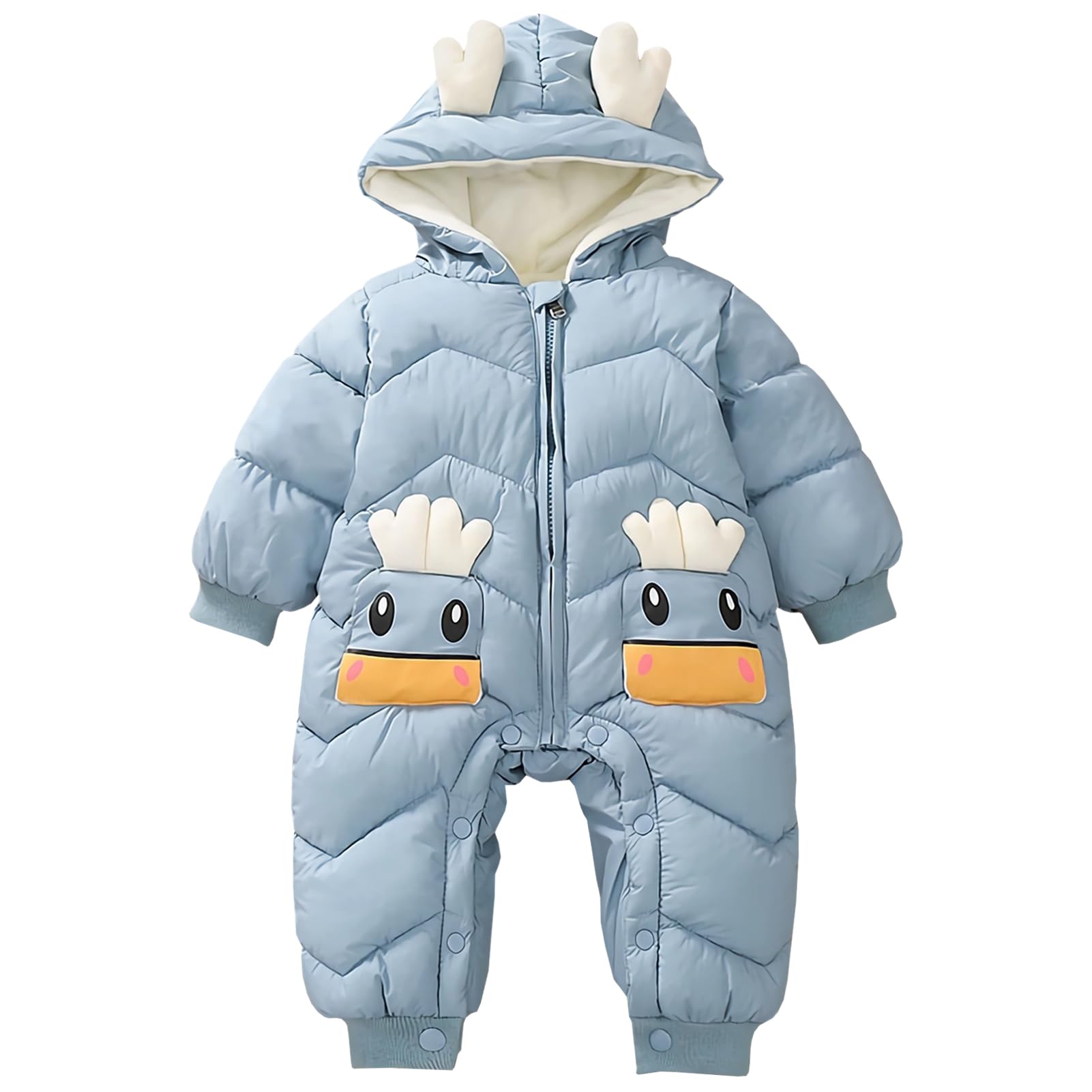 Tute da Neve Neonato Pagliaccetto con Cappuccio Bambini Bambine Tuta Inverno Tuta de Sci Ragazza Ragazzi