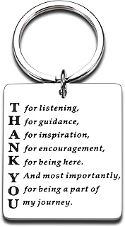 Boss Leader Appreciation Gifts for Mentor Supervisor Keychain Christmas Thank You Coach Teacher Gifts for PM Employers Office Women Men Going Away Goodbye Leaving Coworkers Birthday Retirement Charm