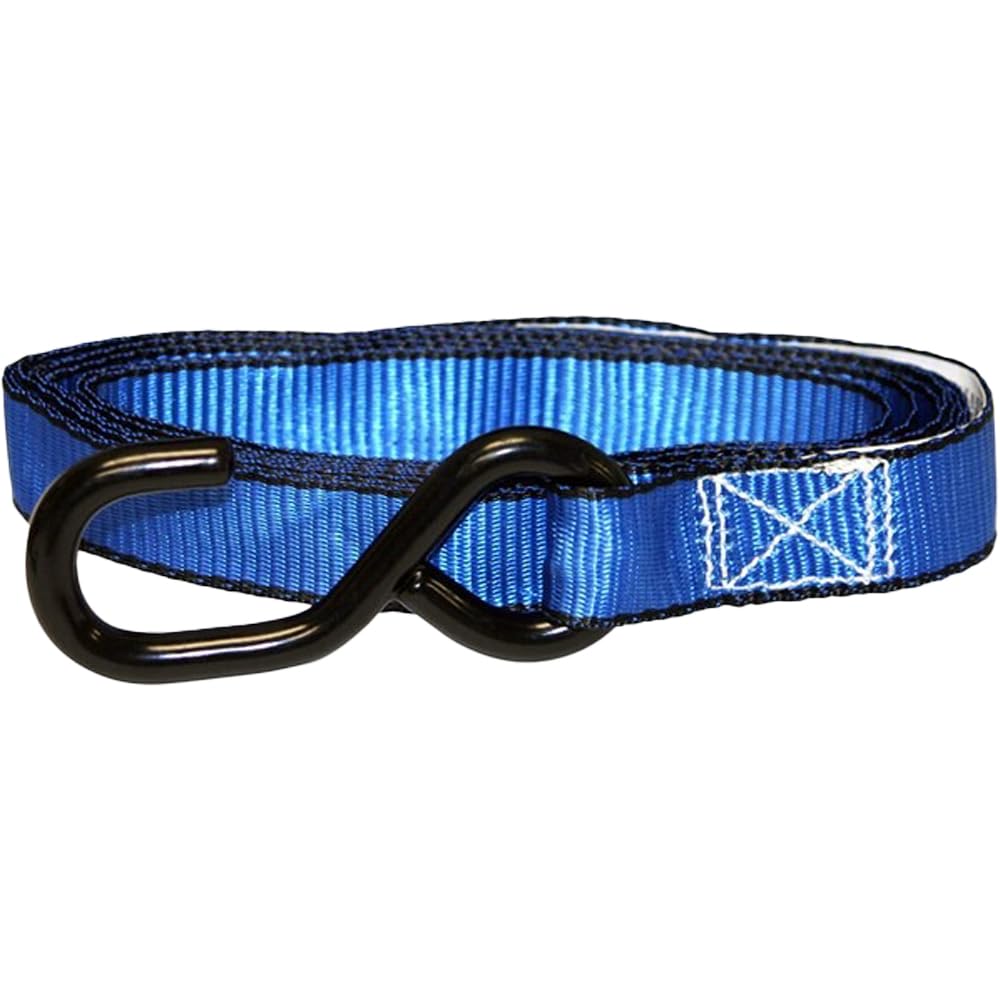 Everest Premium Ratchet Tie Down – 1 szt. – 150 cm – obciążenie robocze 136 kg – wytrzymałość na zerwanie 408 kg – alternatywa Cambuckle – pasy ładunkowe idealne do ruchomych urządzeń, sprzętu