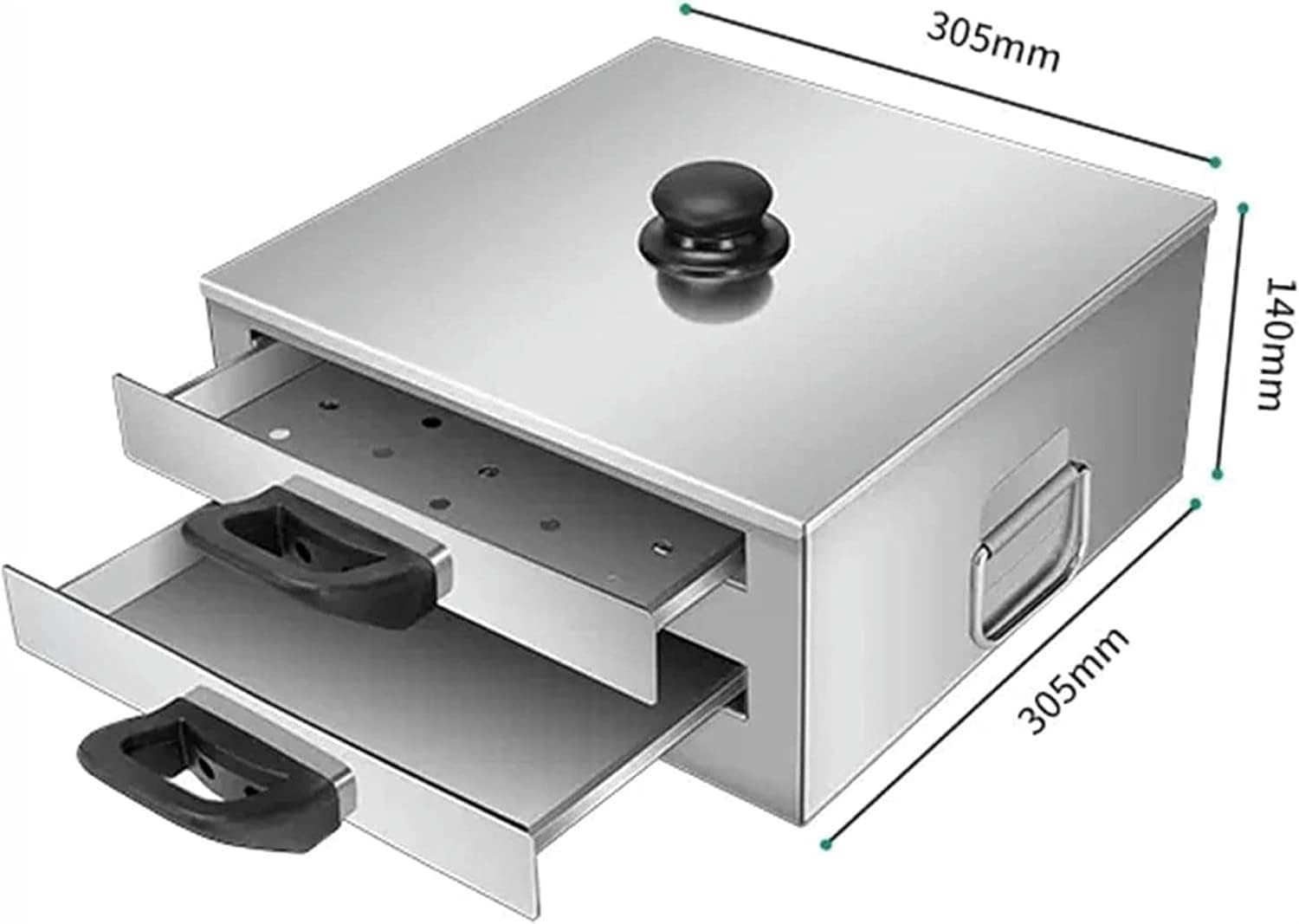 Rice Noodle Rolls Machine, 2- Layer Steamer, Steamed Machine with Stainless Steel Trays, is Heated Evenly