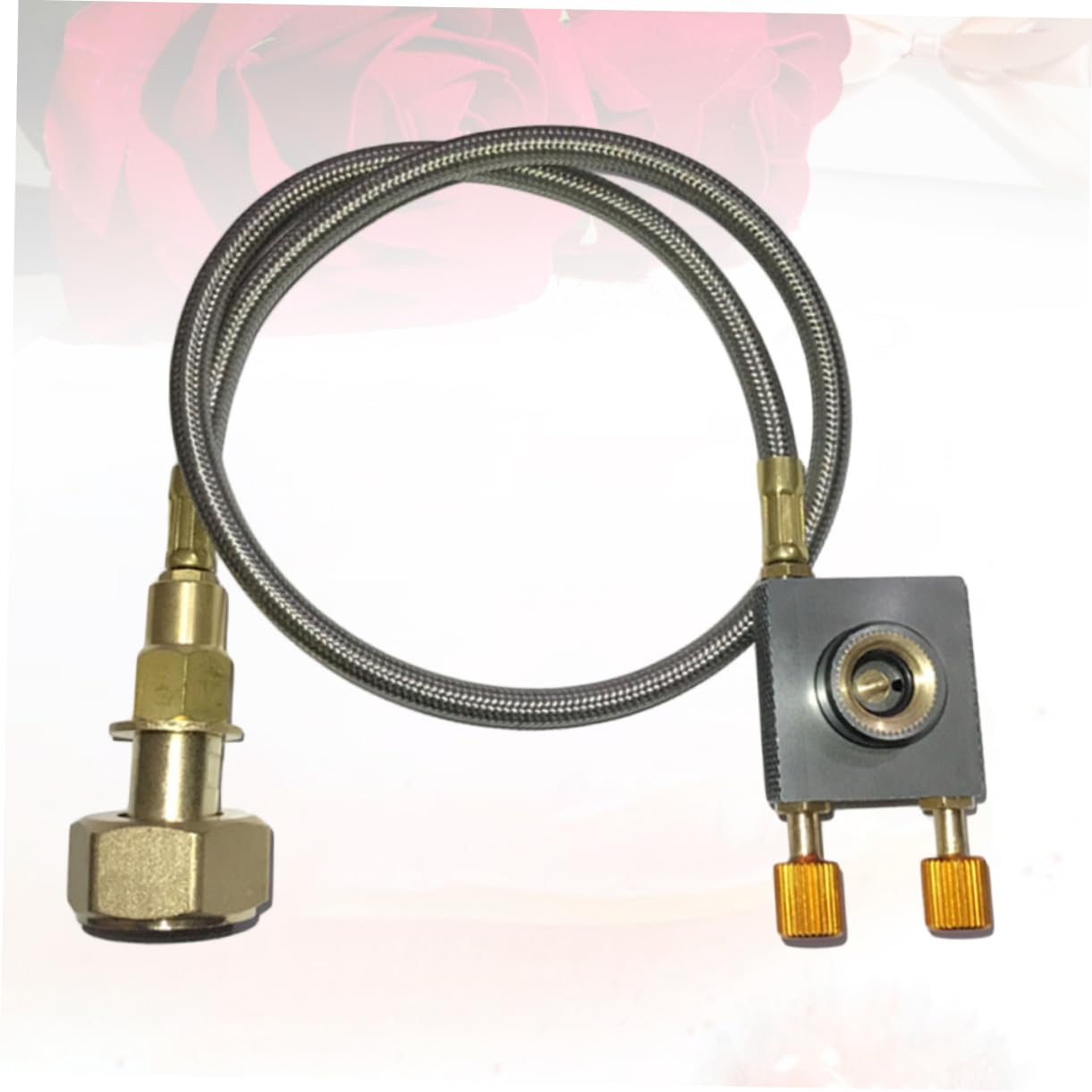 HANABASS Gas Heater Outdoor Stove Accessory Gas Stove Adapter Metal Inflation Valve
