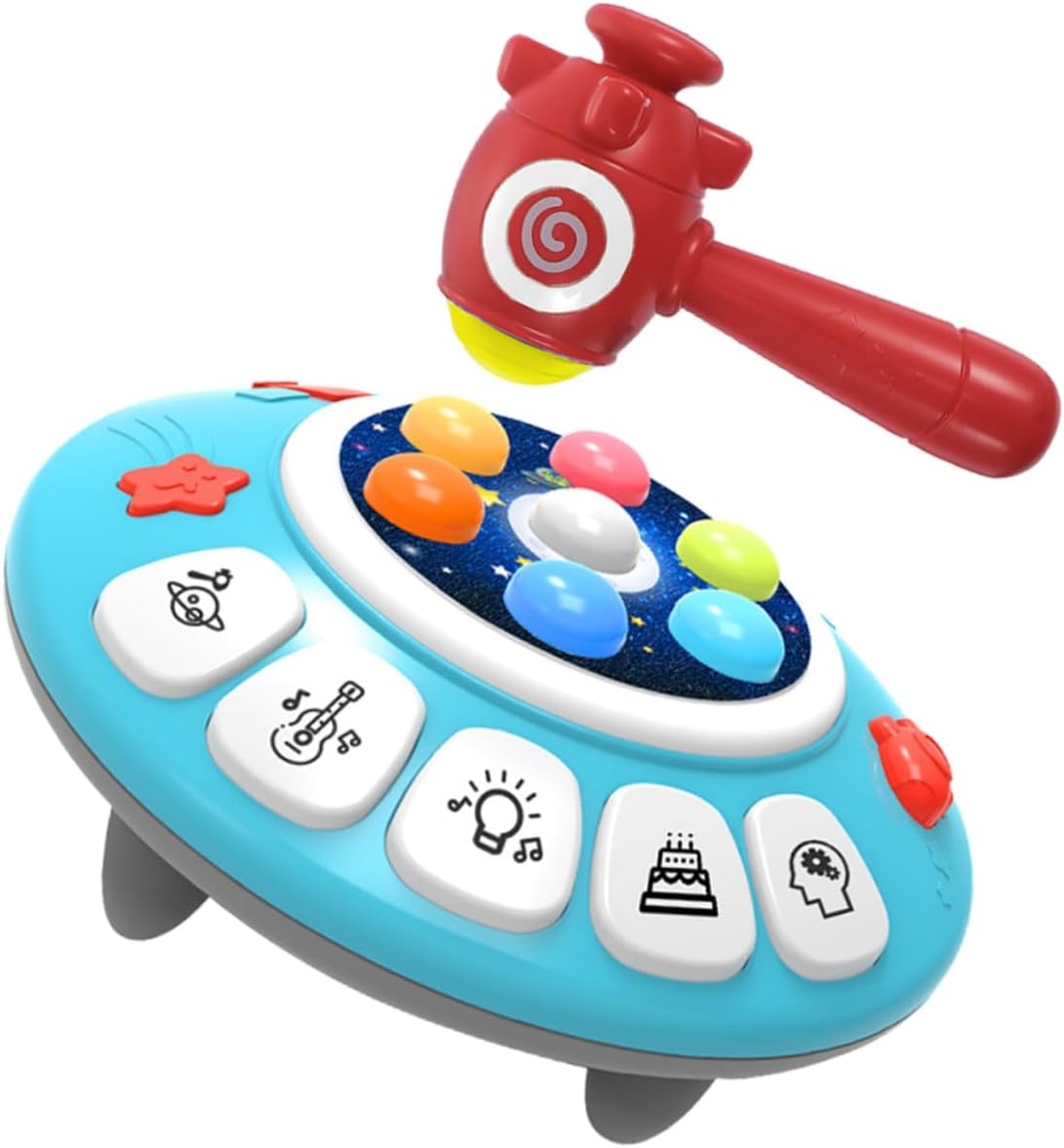 Hammering Pounding for Bright Cartoon Design Early Educational Interactive Plaything Sturdy Plastic Construction for Fine Motor Skills Development and Activities