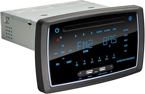 Sistema estéreo de entretenimiento multimedia RV con Bluetooth/DVD/USB/AM/FM/MP3/AUX, receptor de 3 zonas