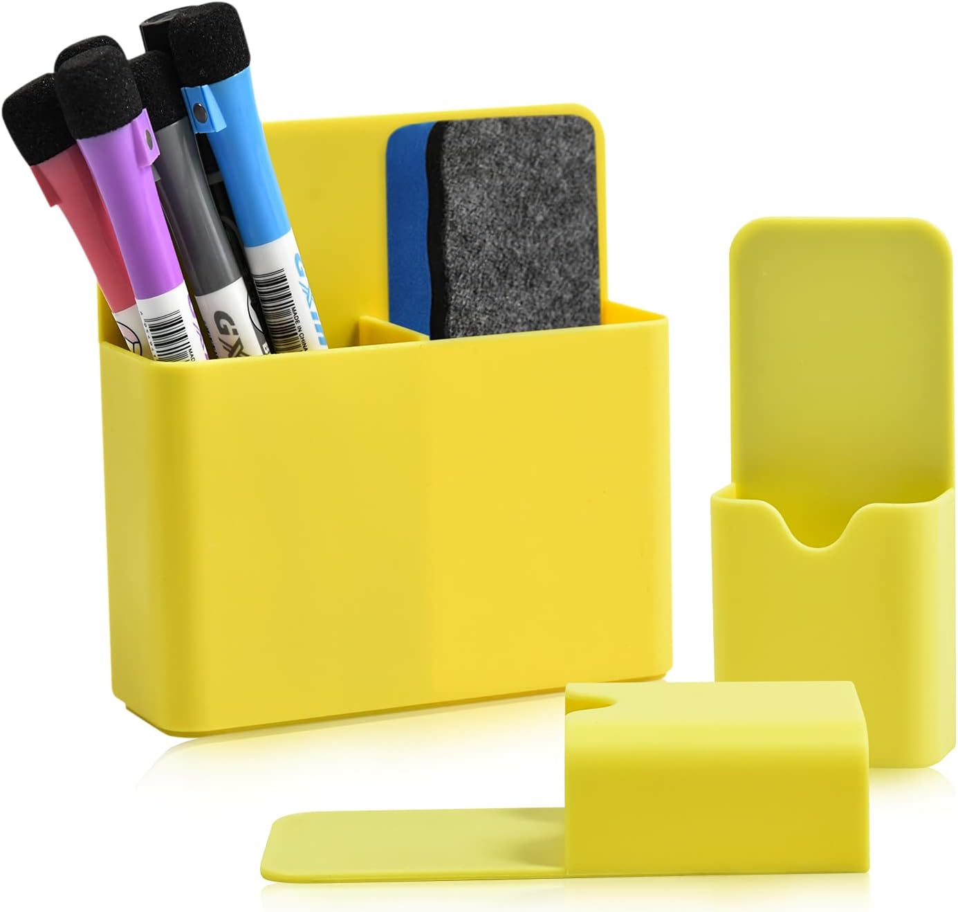 3 Pack Magnetic Pencil Holder, Magnetic Dry Erase Marker Holder