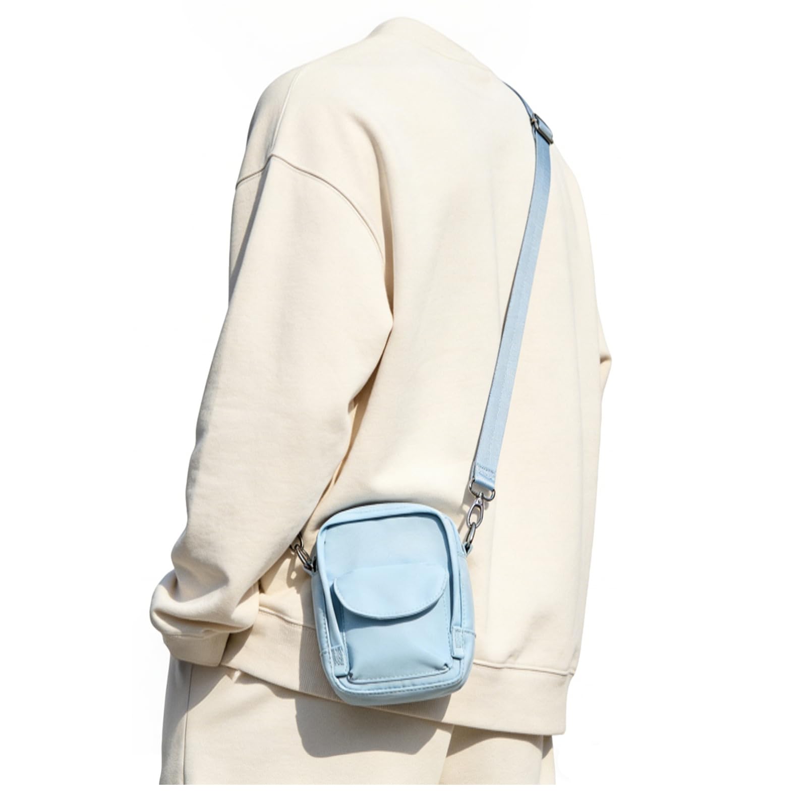SEAFEW Mini Crossbody Bag Shoulder Bag for Men, Small Messenger Satchel Bag for Women