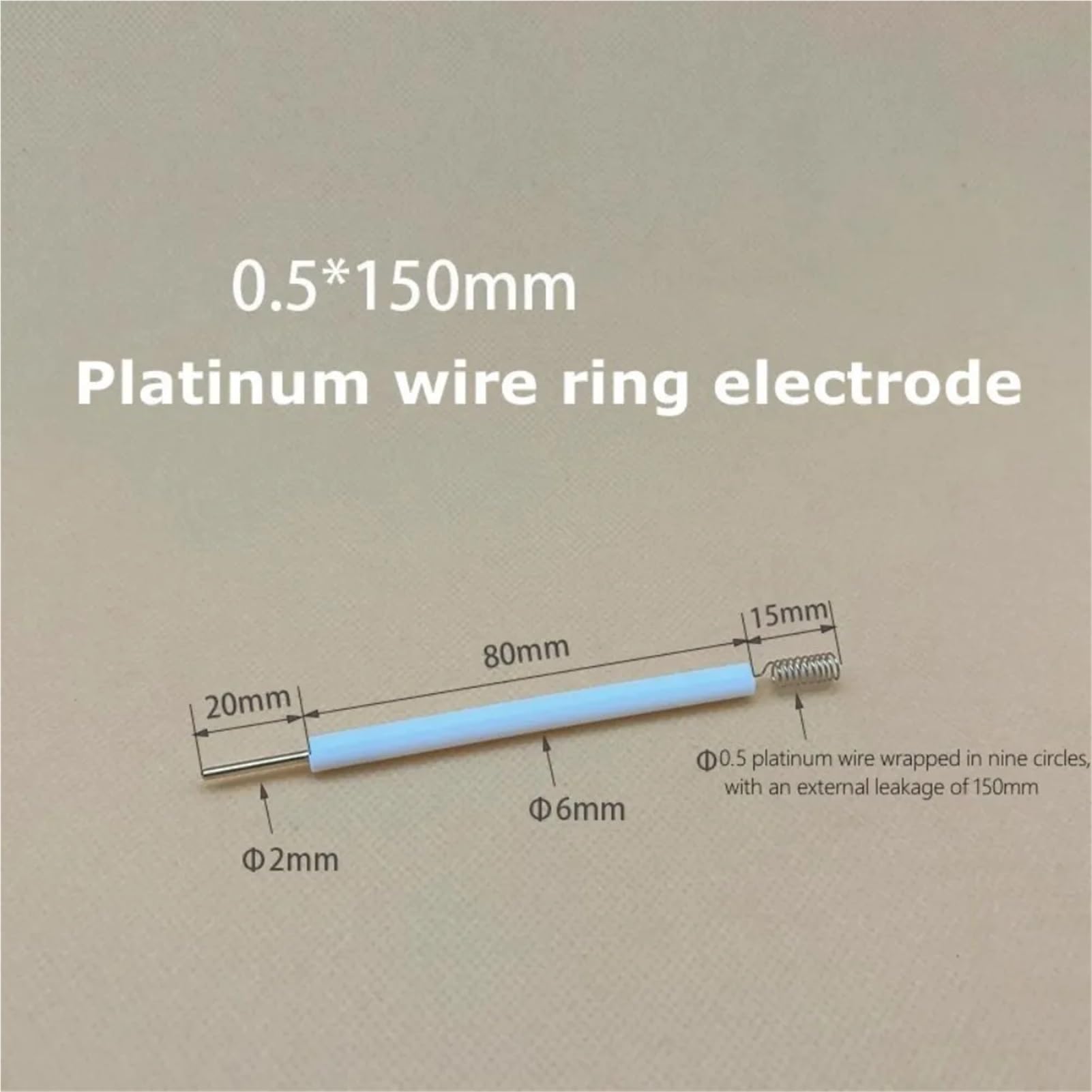 sujeniir Platinum Wire Electrode, Spiral Platinum Wire Electrode, Platinum Wire Ring Electrode, electrochemical Contrast Electrode.