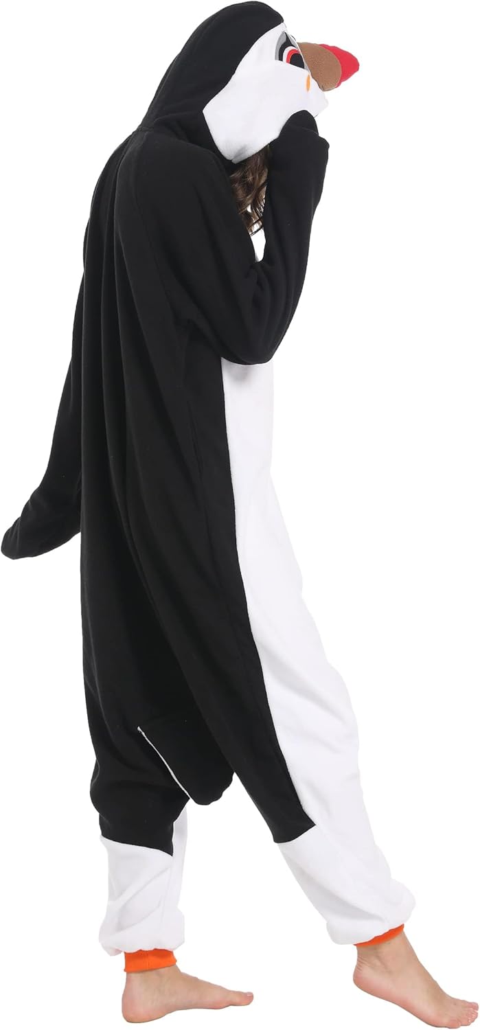 DarkCom Kids Animal Onesie,Women and Mens Cosplay Puffin Onesie Halloween Costume Christmas Pajamas Sleepwear - Image 7