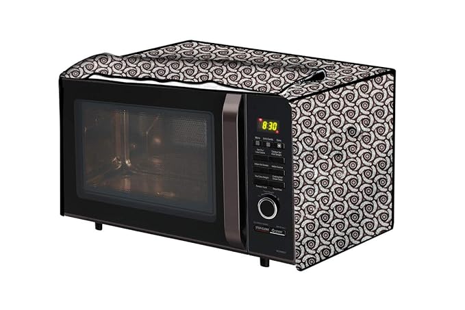 The Furnishing Tree Microwave Oven Cover for Borosil Prima 19 Liter 1300 Watt Convection Oven Toaster Griller (OTG) Packed Pattern Grey