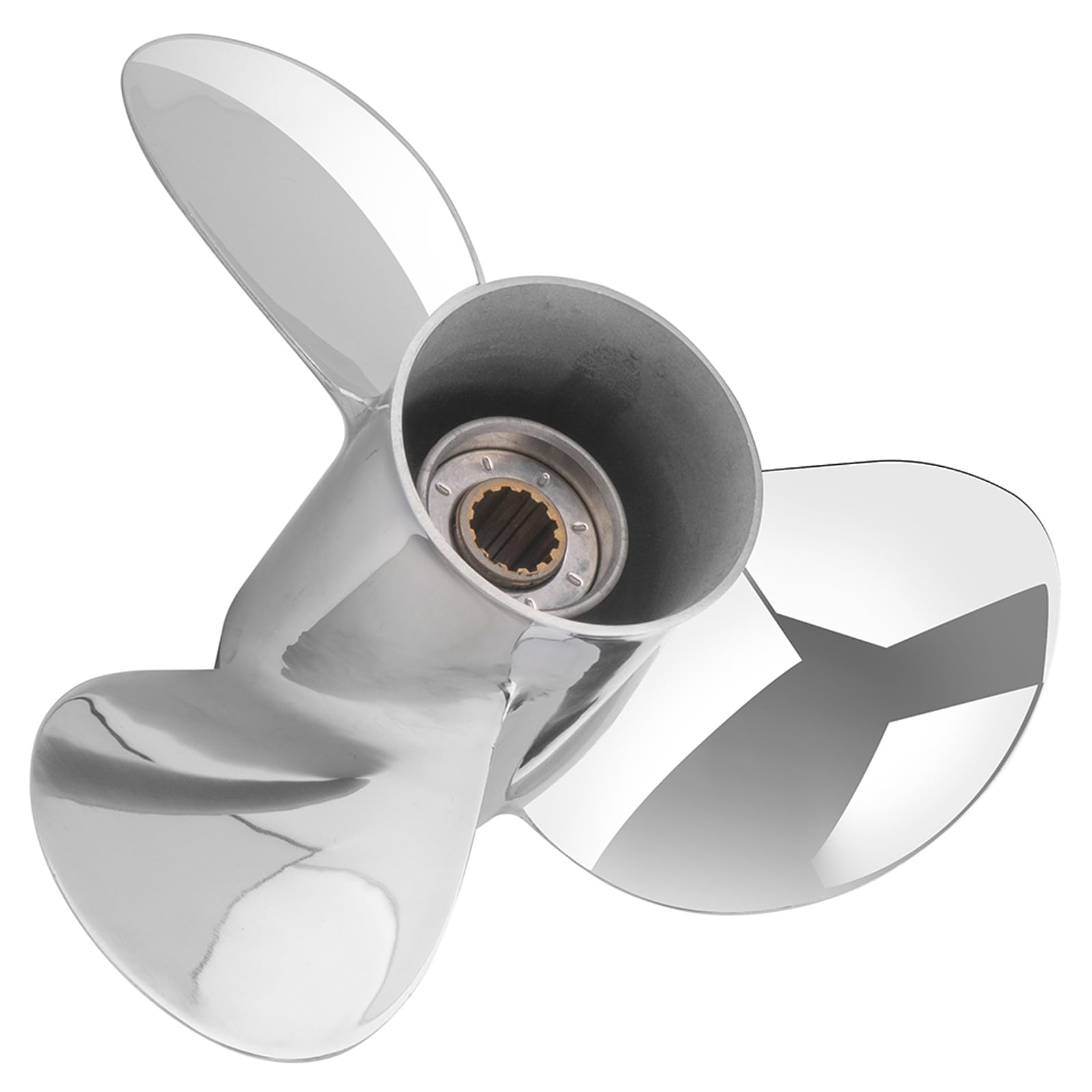 11 3/4 x 13 Stainless Steel Outboard Boat Propeller for Suzuki Engines 35-65HP, 13 Spline Tooth, 3 Blades, Compatible with Suzuki 35HP 40HP 50HP 55HP 60HP 65HP, RH