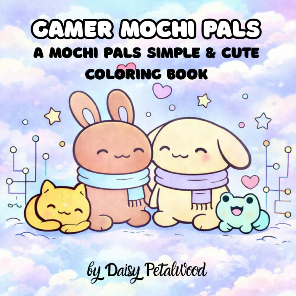 Gamer Mochi Pals: A Mochi Pals Simple & Cute Coloring Book