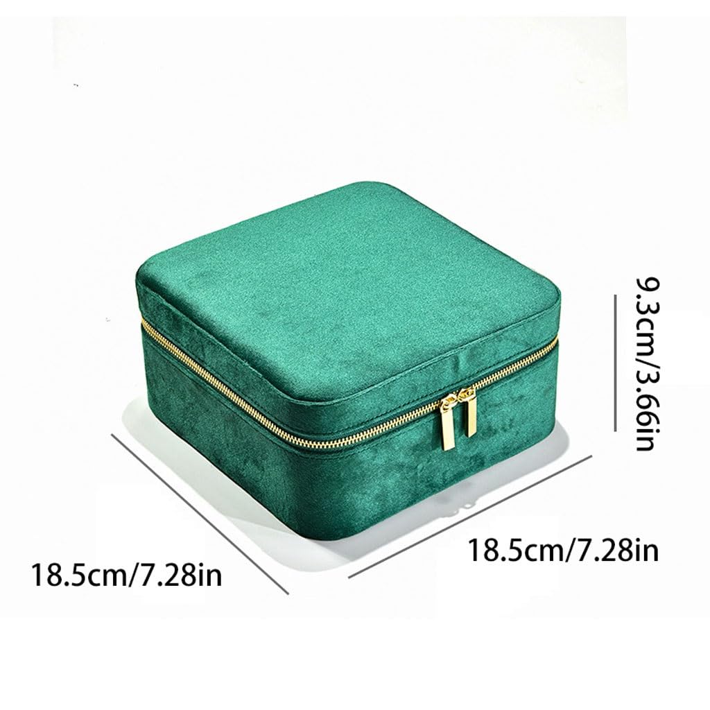 Jewelry Box Organizer Light Luxury Double-Layer Jewelry Box Jewelry Storage Box Large Capacity Multi-Functional Jewelry Storage Box Jewelry Organizer Small (A)