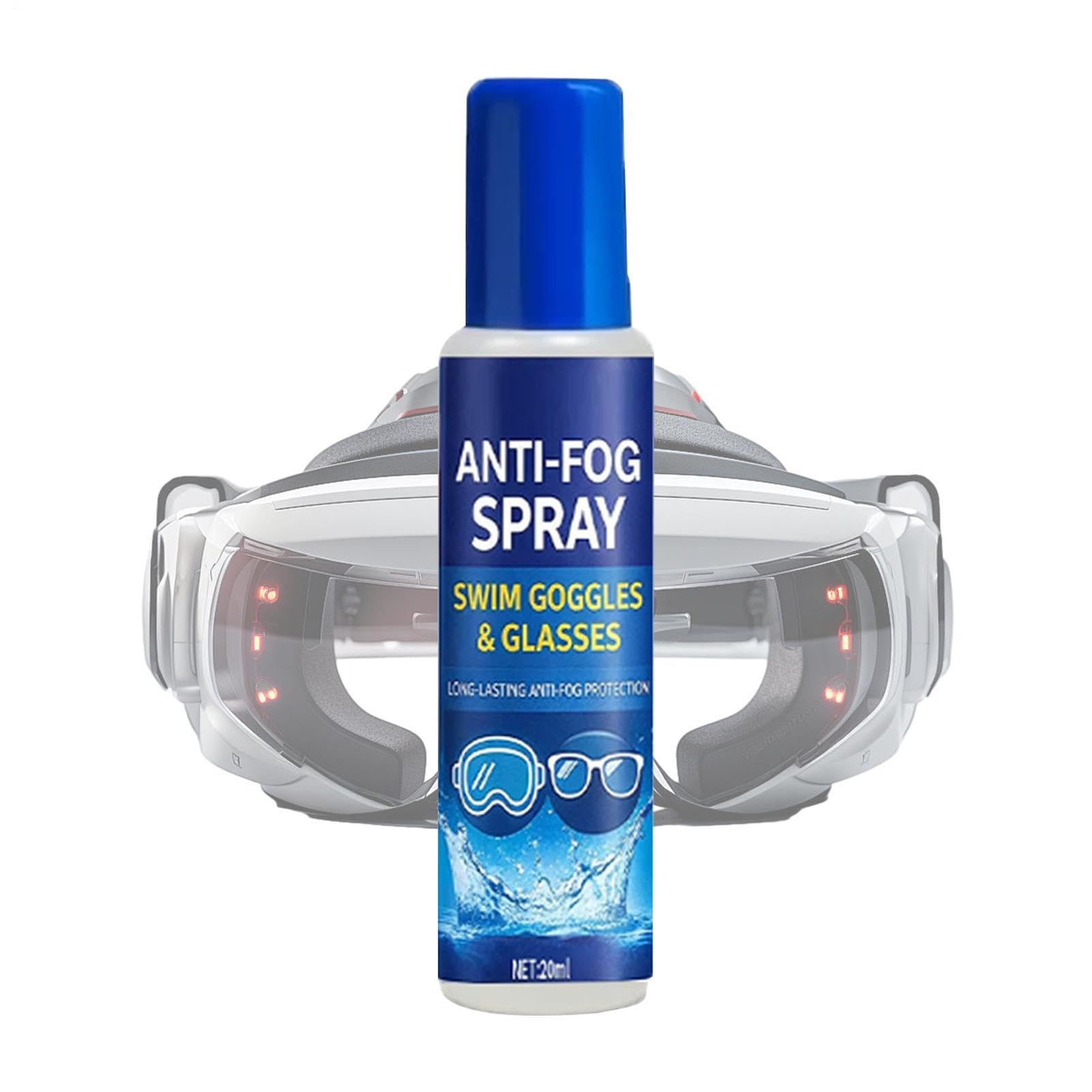 Anti Fog Spray for Swim Goggles | 20ml Defogger Mist for Glasses | Diving Goggles Anti Fog Spray,for Swimming Snorkeling Sports Gym Daily Commuting Outdoor