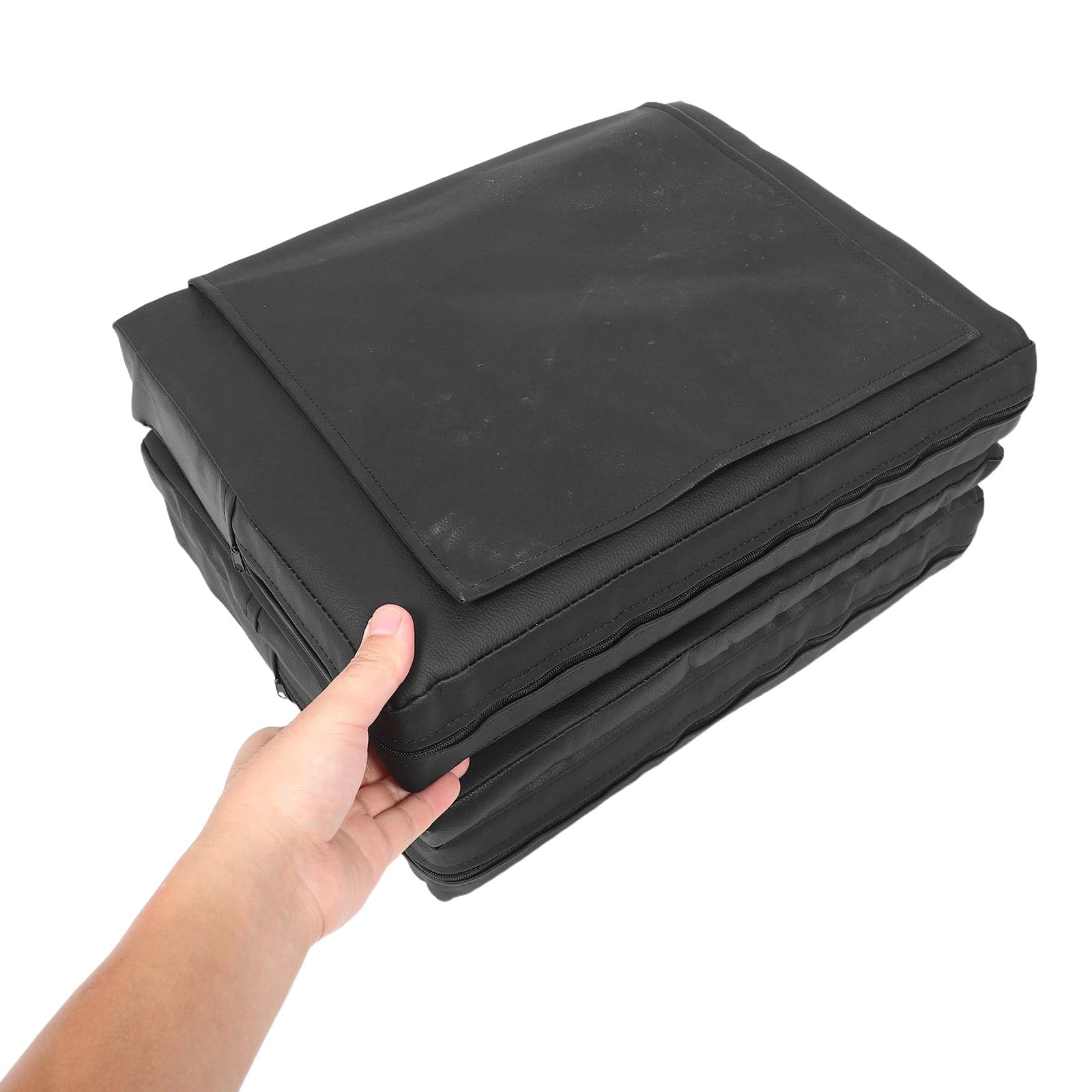 VILLCASE Coussin Rehausseur en Cuir PU Design Épais à Trois Couches Amovibles Absorption des Chocs pour Garçon et Filles pour Manucures et Coupes Fréquentes