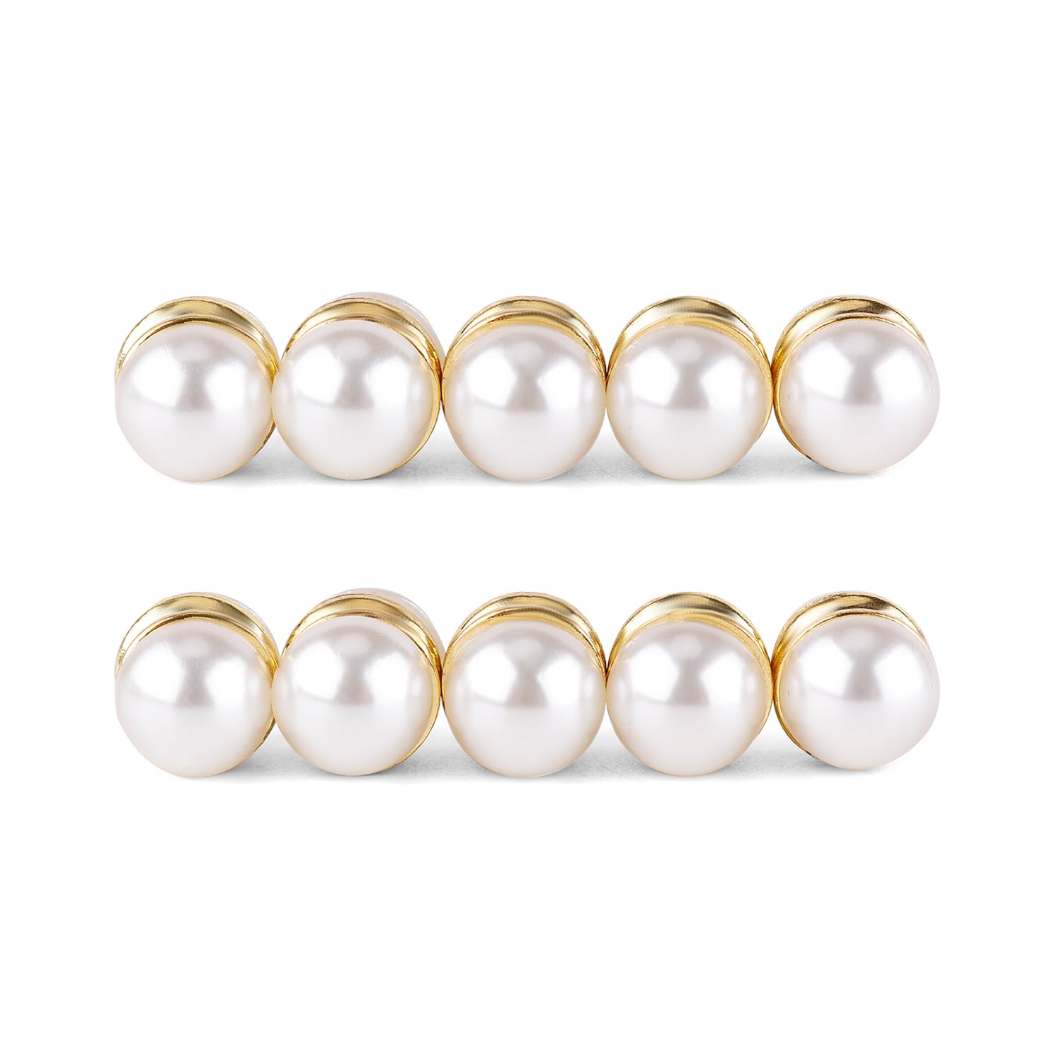 10pcs Veil Weights Strong Hijab Magnets Pearl Pins Magnetic Hijab Pins for Clothes Scarves Niqab, Pearl Veil Beautiful Wedding Double Sided Hijab Magnets for Women Girls