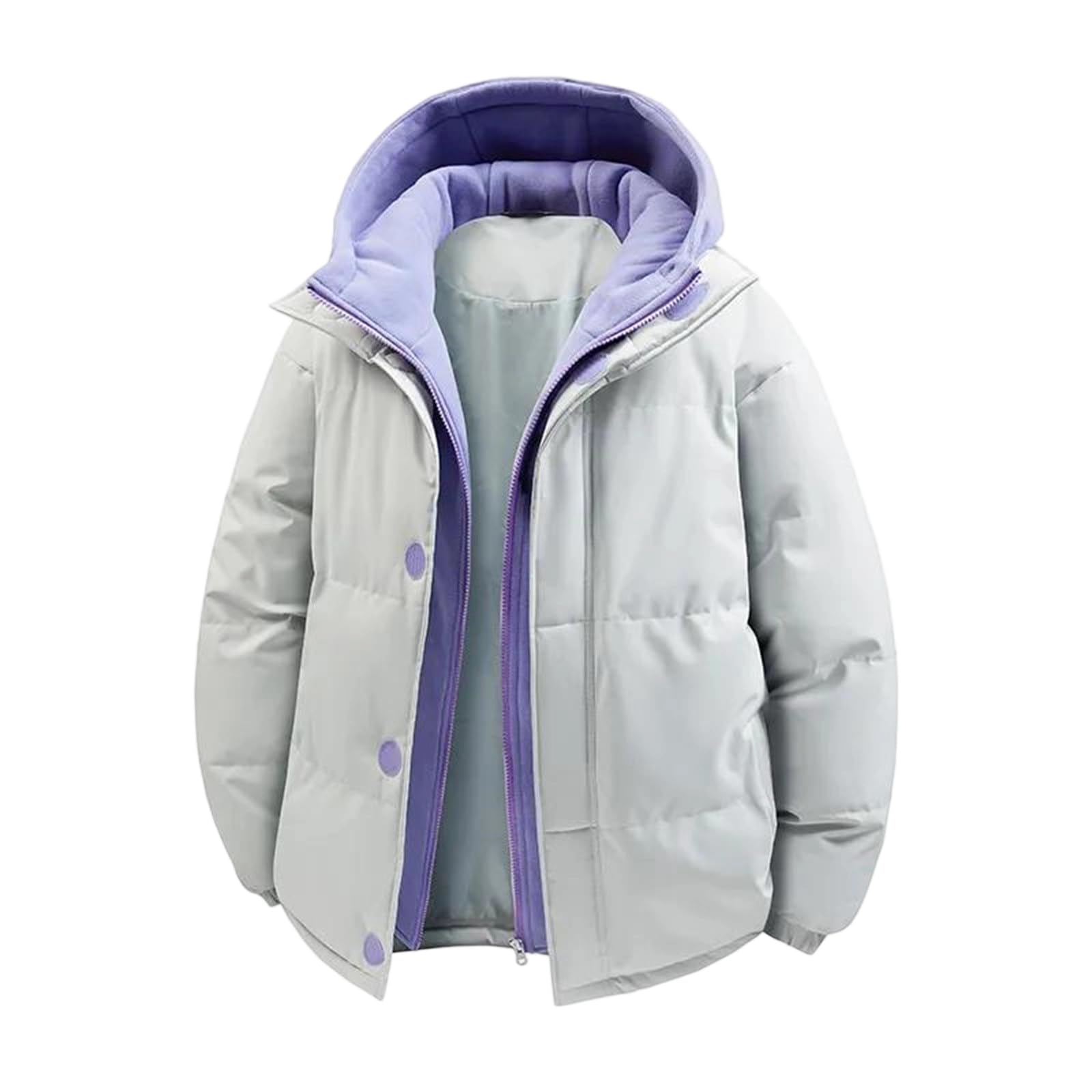 Veste d'hiver homme contre le froid manteau coton deux pièces chaud épais et coupe ample