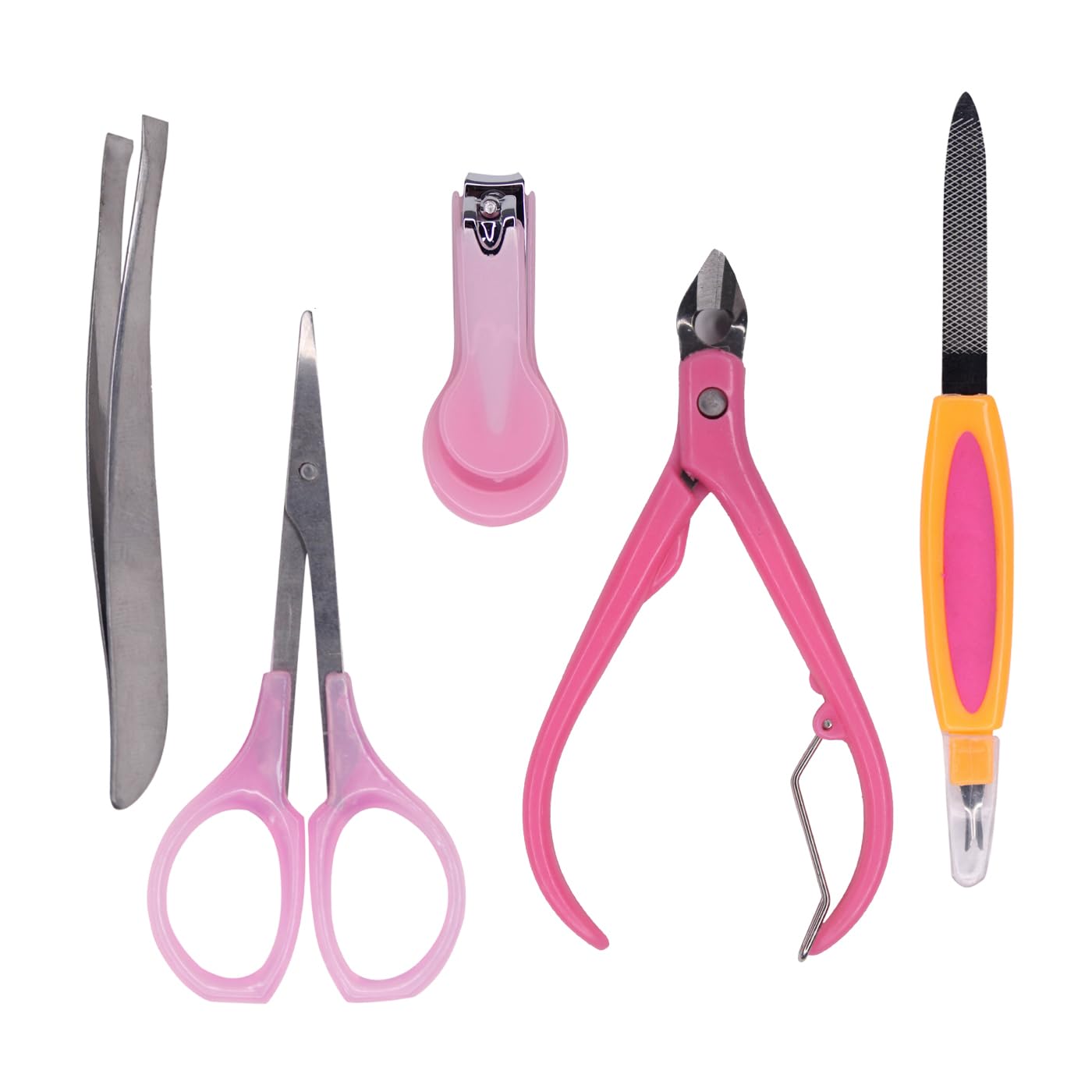 Prime 5 In 1 Professional Foot Care Manicure Pedicure Kit for Salon and Home Use For Girls And Women (Random Color)-image-27