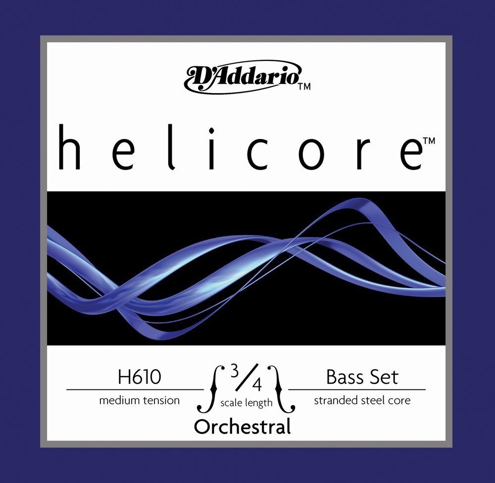 D'Addario Helicore Orch Bass 10Bk Set 3/4 M (H6103/4M-B10)