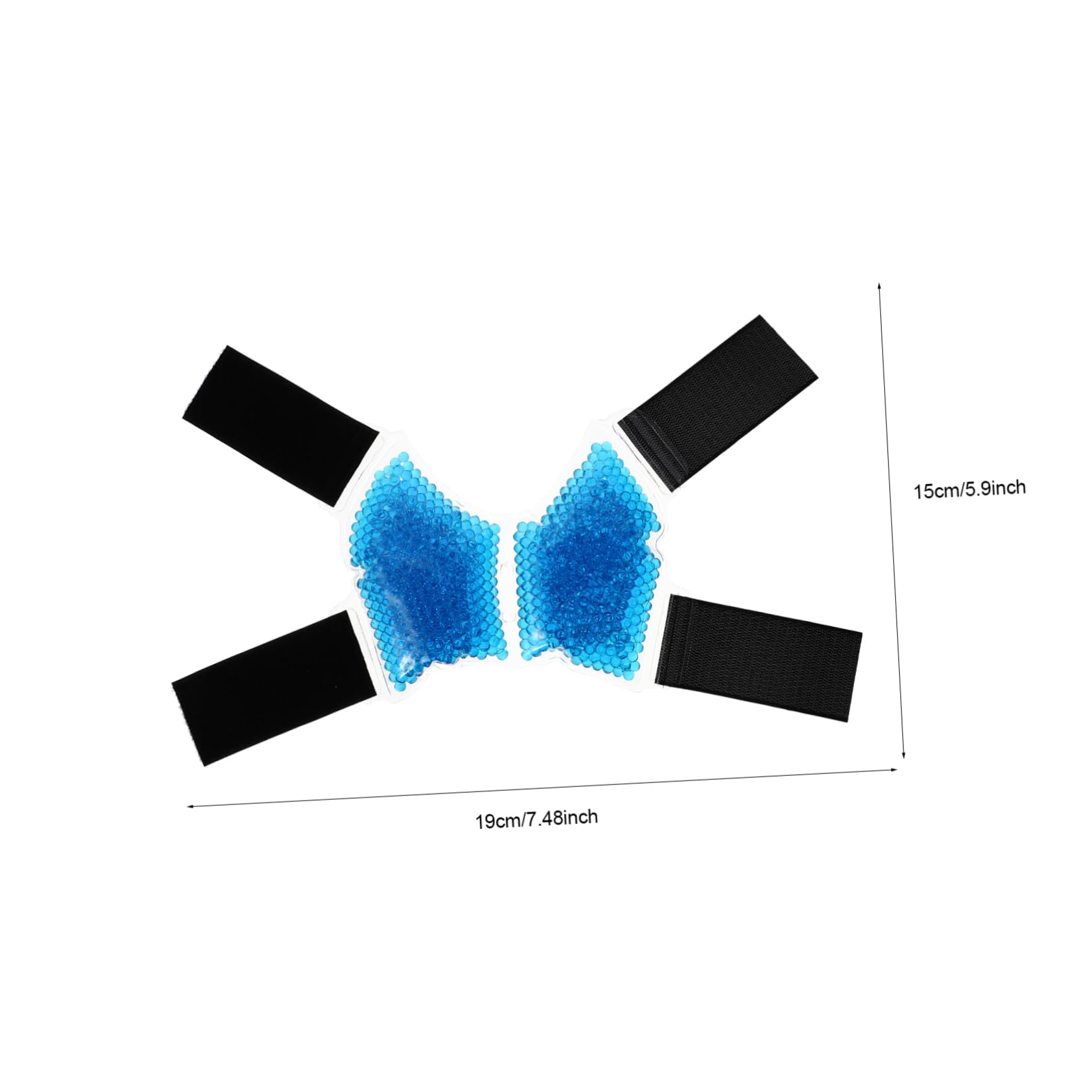 Borsa Ghiaccio per Caviglia e Piede in Gel Pvc Blu Riutilizzabile per Terapia Fredda e Calda Allevia Gonfiore per Infortuni e Riabilitazione