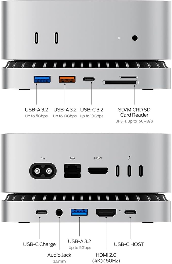 Mac mini M4 Dock, Stand y Hub HDMI para Mac mini M4 y M4 Pro 2024 miniatura 2