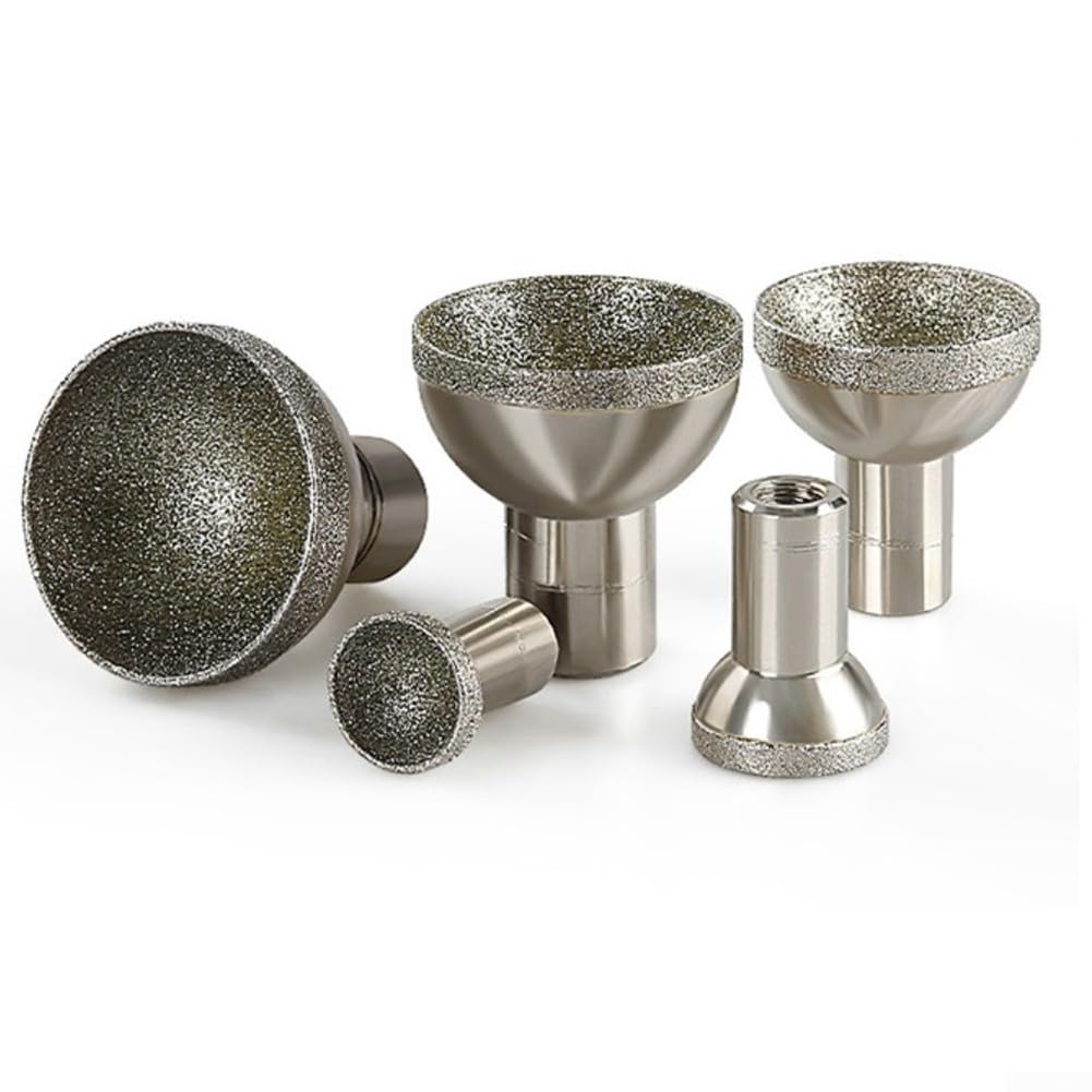 Cup Grinding Wheel,Abrasive,Spherical Concave Diamond Head, M10 Thread, 20-50Mm Diameter/25Mm(35Mm)
