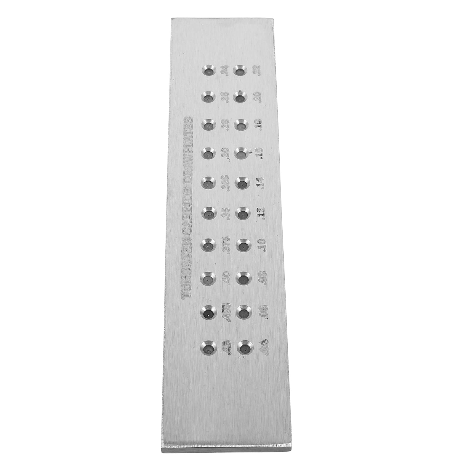 Placa de Trefilado de Alambre de Metal de Doble Línea para Joyería | Orificios Redondos de Precisión, Acero de Tungsteno Ligero, para Alambre de Oro y Plata en Bricolaje