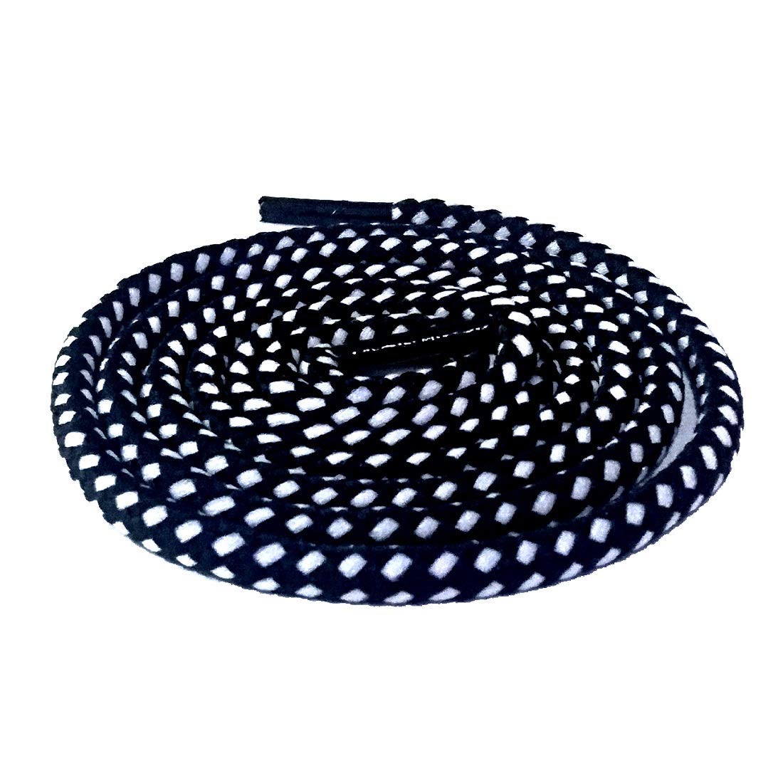SUNBIRD 2Pair Black & White Shoes laces Half Round 1/4" Athletic ShoeLaces for Sport II Running Shoes II Shoe Strings (B096QMQR1V) Amazon Price History, Amazon Price Tracker