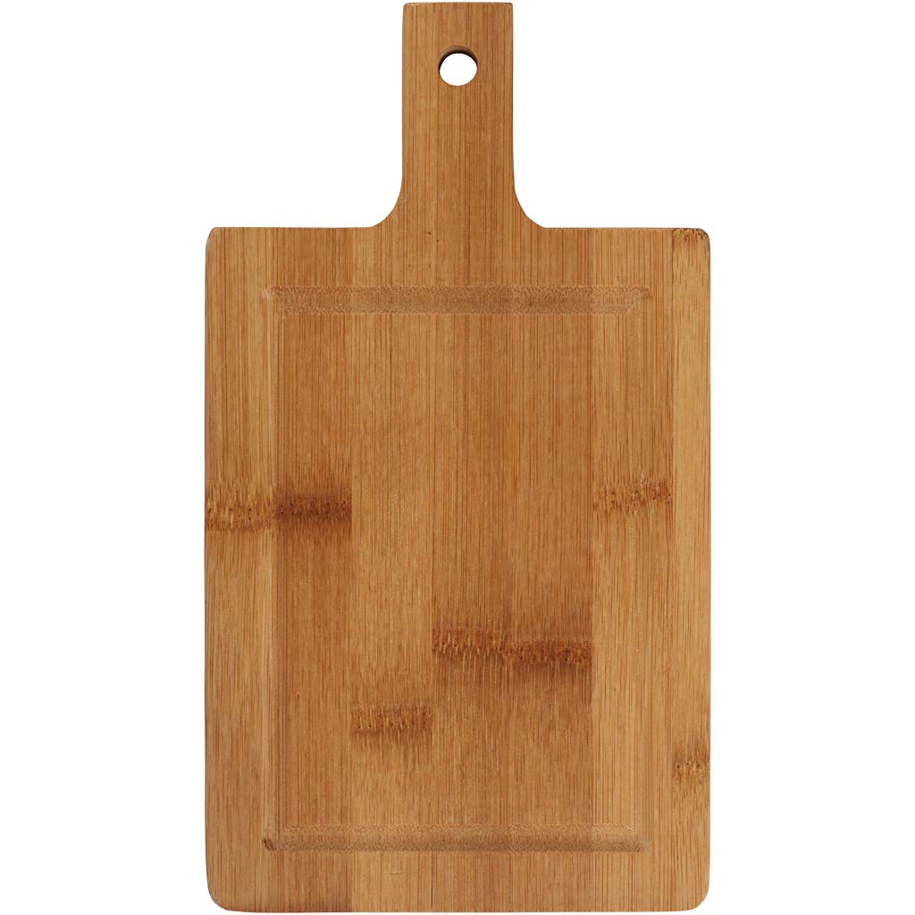 Creativ Bamboo Wood Cutting Board, Square, 25 cm x 14 cm, 1 pc