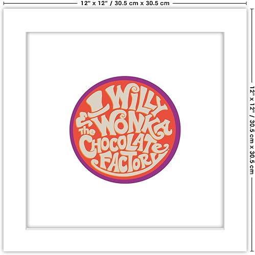 Miniatura 6 de Trends International Gallery Pops Willy Wonka and the Chocolate Factory - Póster de pared con logotipo de texto circular de Willy Wonka, 12.00 x
