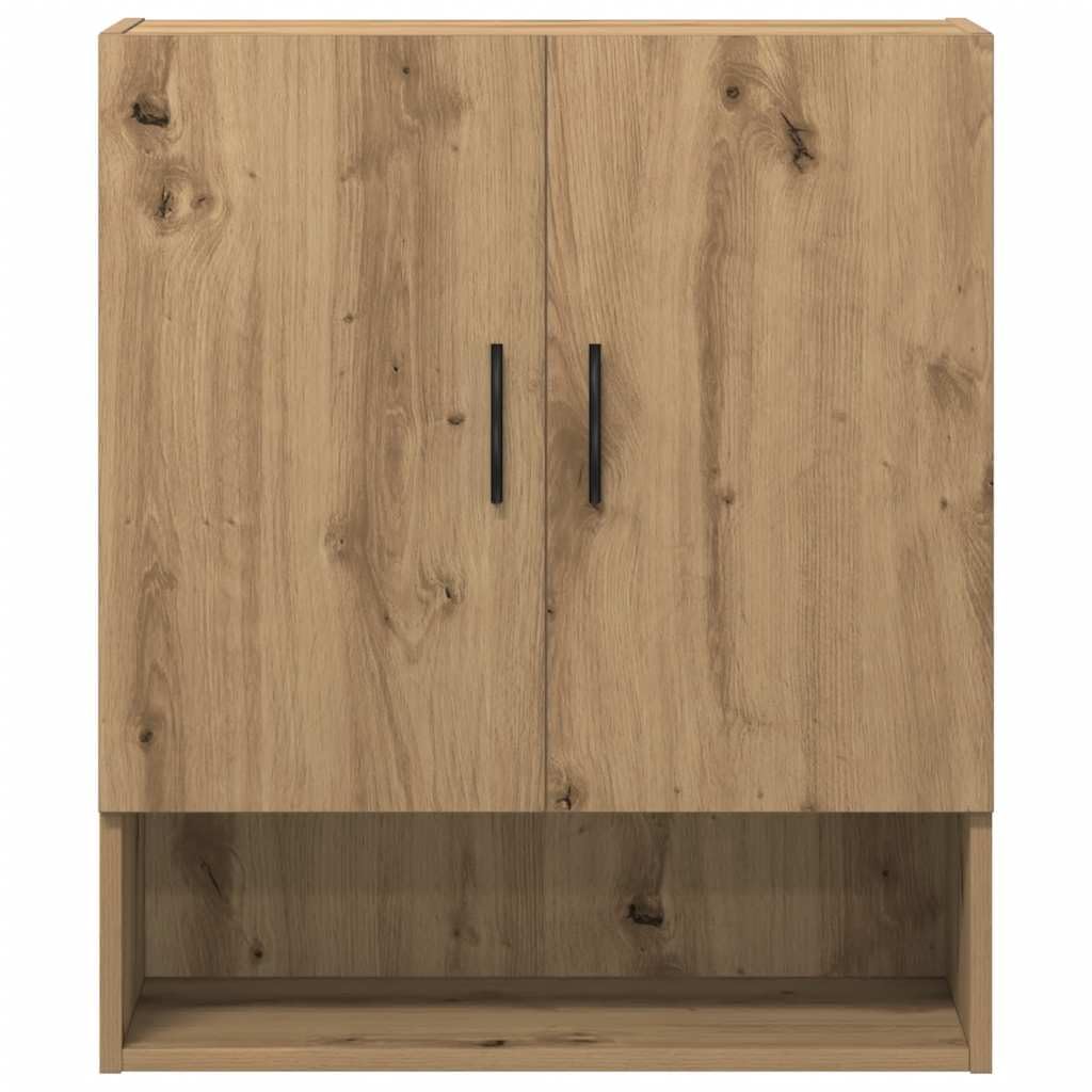 vidaXL Wandschrank Artisan-Eiche 60x31x70 cm Holzwerkstoff, Schrank, Hängeschrank, wandmontierter Vitrinenschrank, Aufbewahrungsschrank