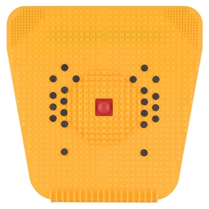 Acupressure Health Super Power Mat IV 2000 Acupressure magnetic pyramidal foot power mat therapy for stress and pain relief blood circulation health Care Useful Heel Knee Leg Sciatica massager Yellow