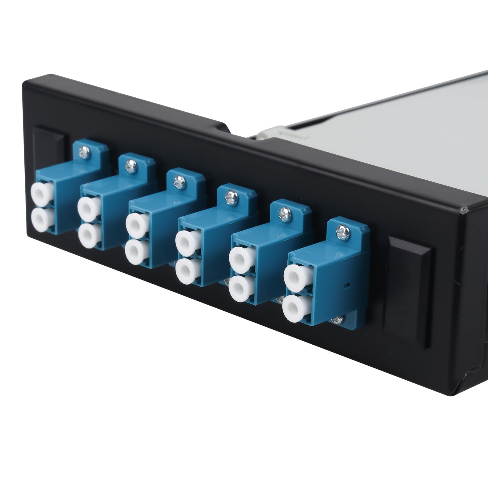 LC-SM Boîtier en fibre optique duplex 12 ports avec bobine monomode LC-UPC (comprend 1,2 m Pigtail et 6 coupleurs)