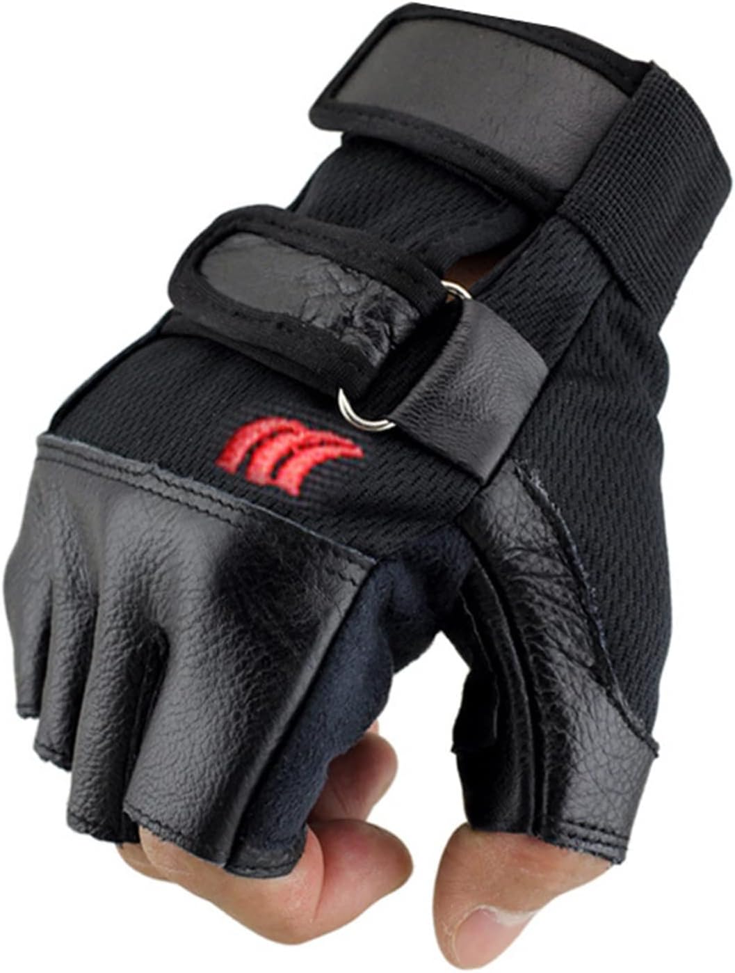 Fingerless Tactical Gloves Men Men's Leather Half Finger Gloves Sports Fitness Cycling Outdoor Motorcycle Cycling Outdoor