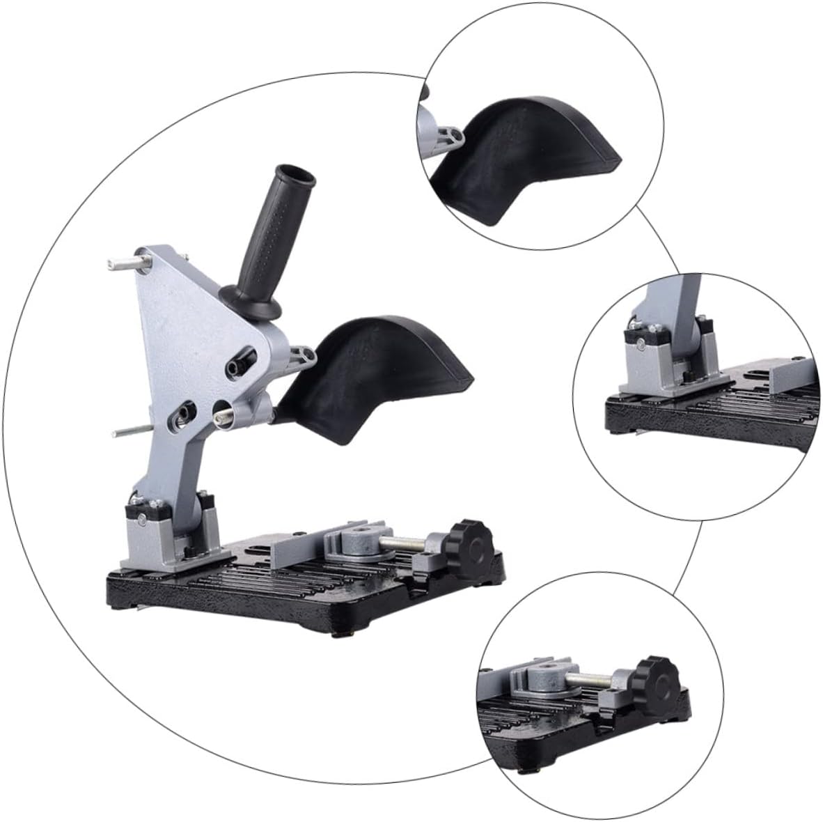 Angle Grinder Stand Adjustable Base Heavy-Duty Angle Holder Support Bracket for Grinding Machines Universal Fit for Metal Cutting and DIY Projects