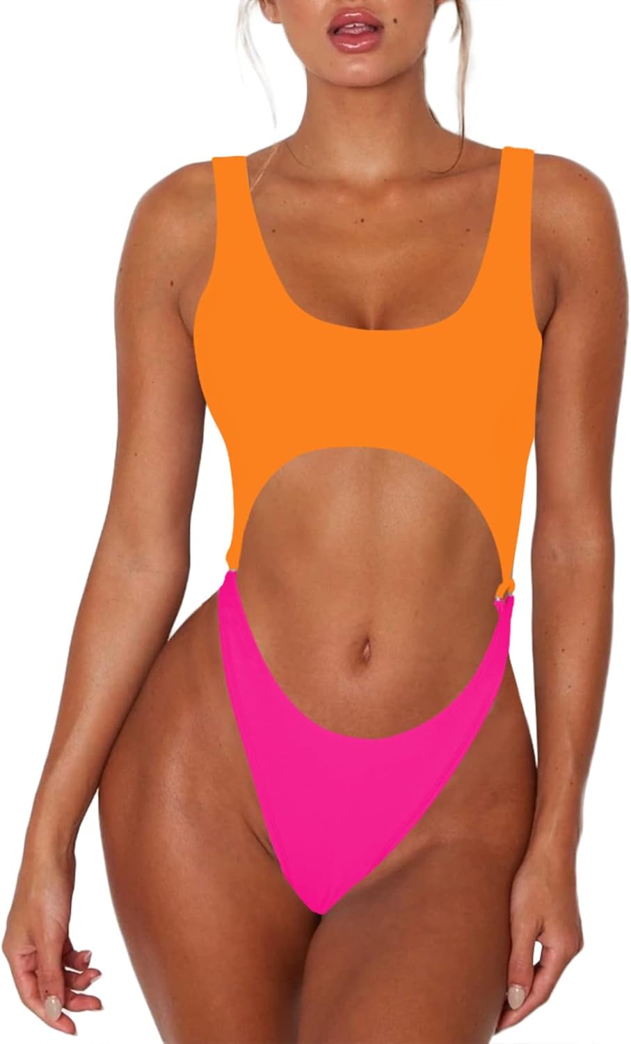 Sovoyontee Women's Sexy One Piece Swimsuits Cheeky Thong Bikini Bathing Suit - Image 5