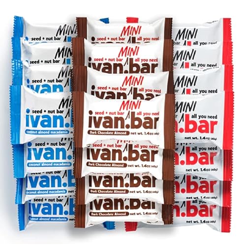 ivan.bar Barrita energética llena de proteínas, proporciona energía saludable, vegano, ingredientes totalmente naturales, sin soja, lácteos y gluten