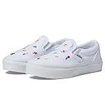 Vans Kids-Classic Slip-On (Little Kid)-Garden Party True White-2.5 Little Kid,M