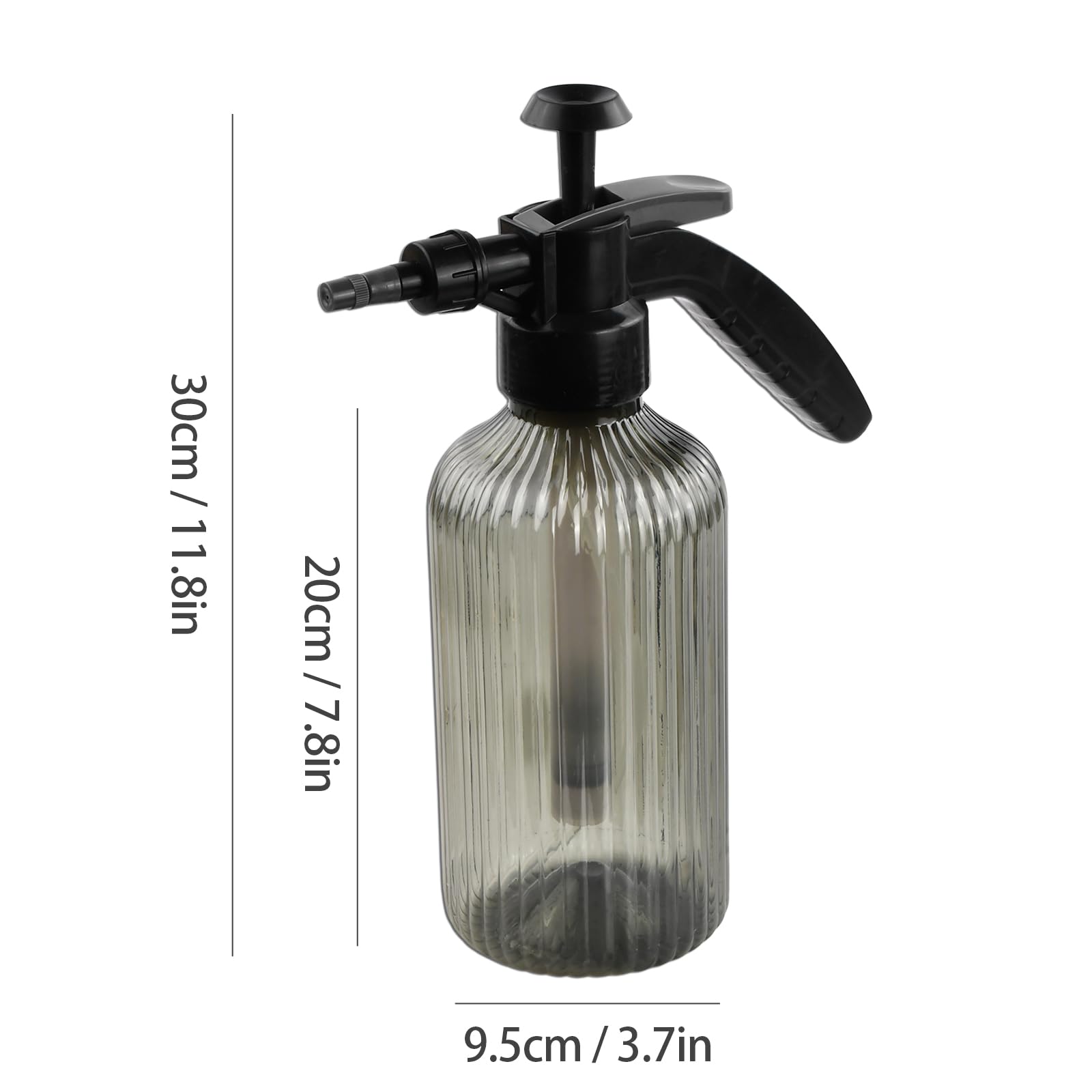 BuoQua Spruzzatore in acciaio inox da 4 litri, pompa a mano in acciaio con tubo rinforzato da 8,4 cm, spruzzatore da giardino per giardinaggio domestico e pulizia del terreno (4L
