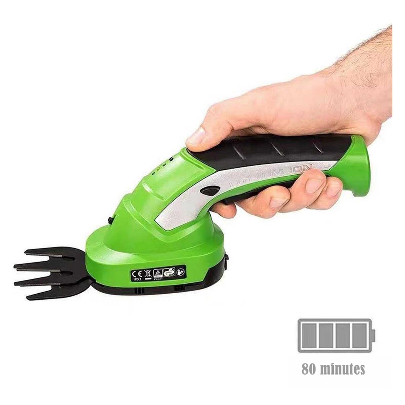 Tondeuse à gazon, 2 en 1 Mini taille-haie électrique sans fil coupe gazon tondeuse à Rechargeable jardin sécateur outils de(Plug(1typeC-1USB))