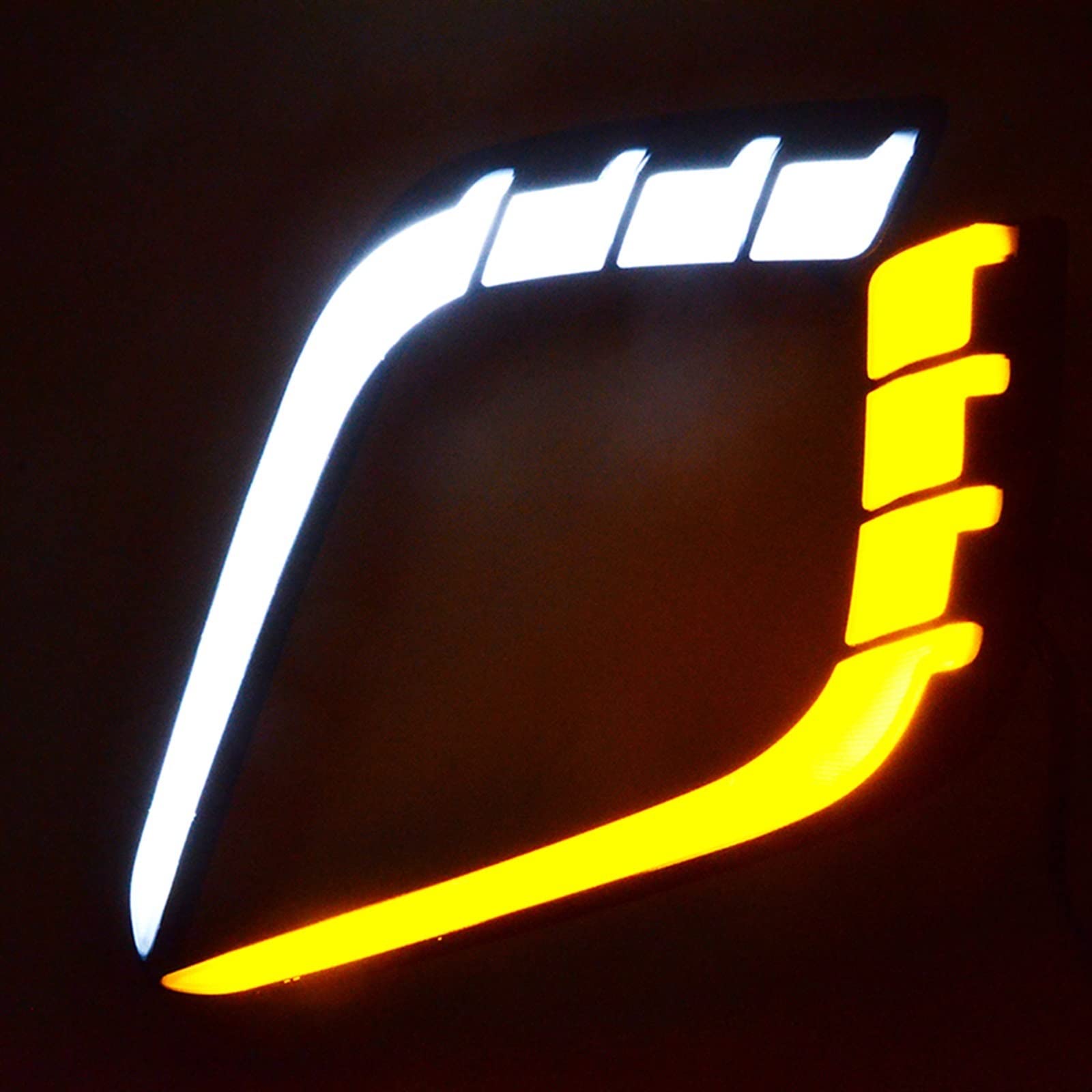 WOLWES Compatible con Suzuki para Swift 2014 2015 2016 Luz De Circulación Diurna para Automóvil DRL Impermeable con Conjunto De Señal De Giro Lámpara Antiniebla Luces de Giro