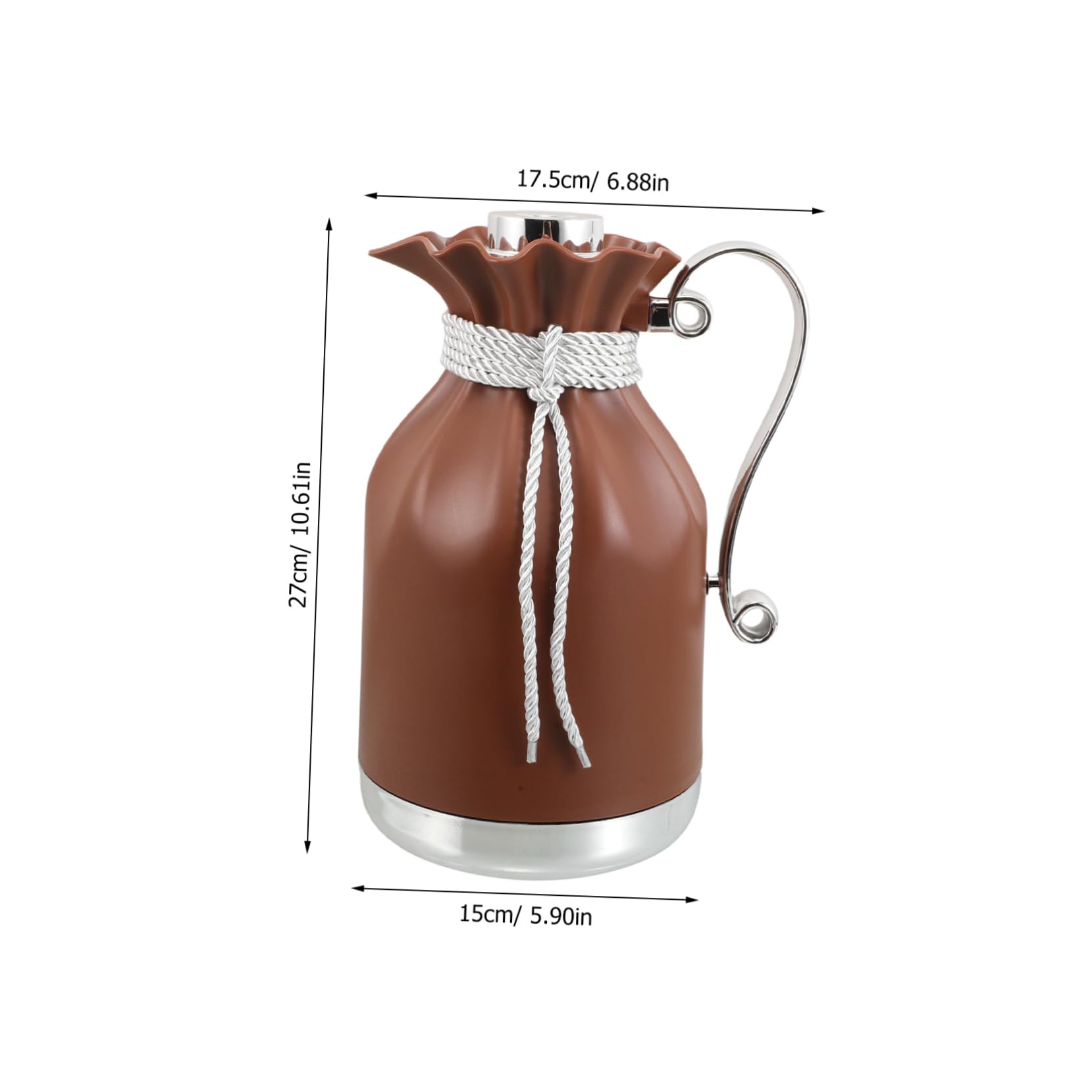 VALICLUD Insulated Glass Liner Teapot for Hot Cold Beverages for Office Home Travel and Outdoor Picnics Easy to Clean Efficient Temperature Retention